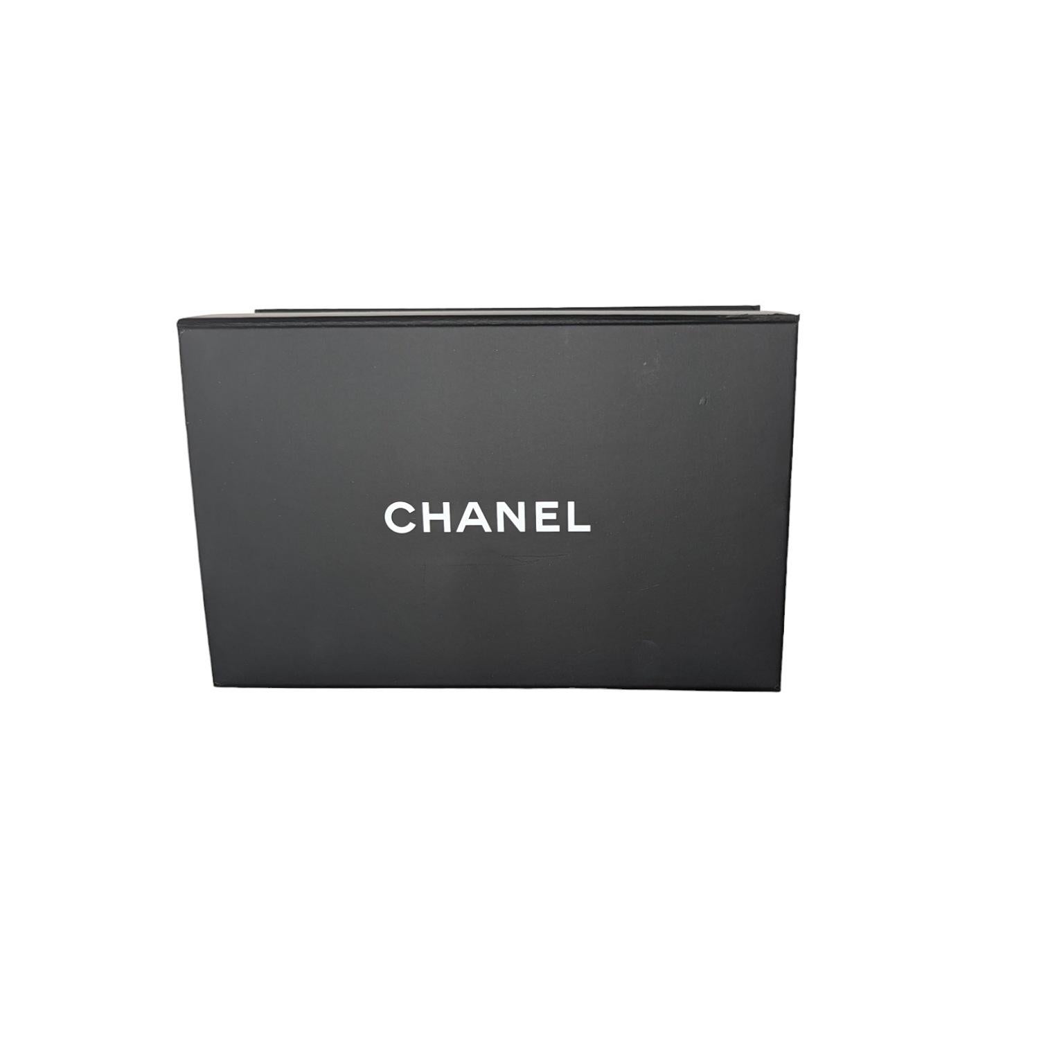 Chanel 2019 Mini solapa rectangular acolchada de piel de cordero negra 5