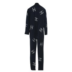 Chanel 2019 CC Logo Cashmere Jumpsuit