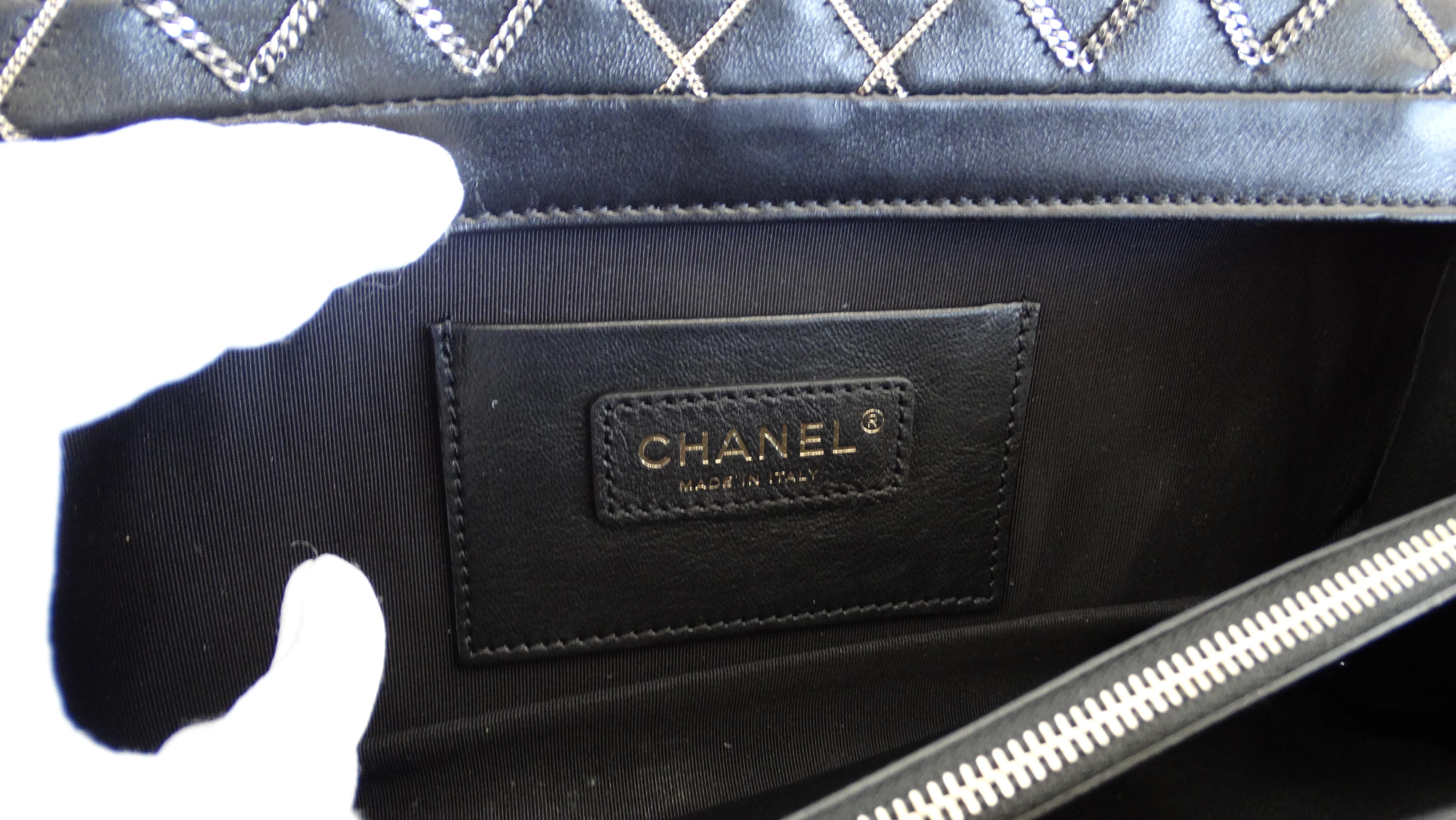 Black Chanel 2019 Chain Quilted Clutch