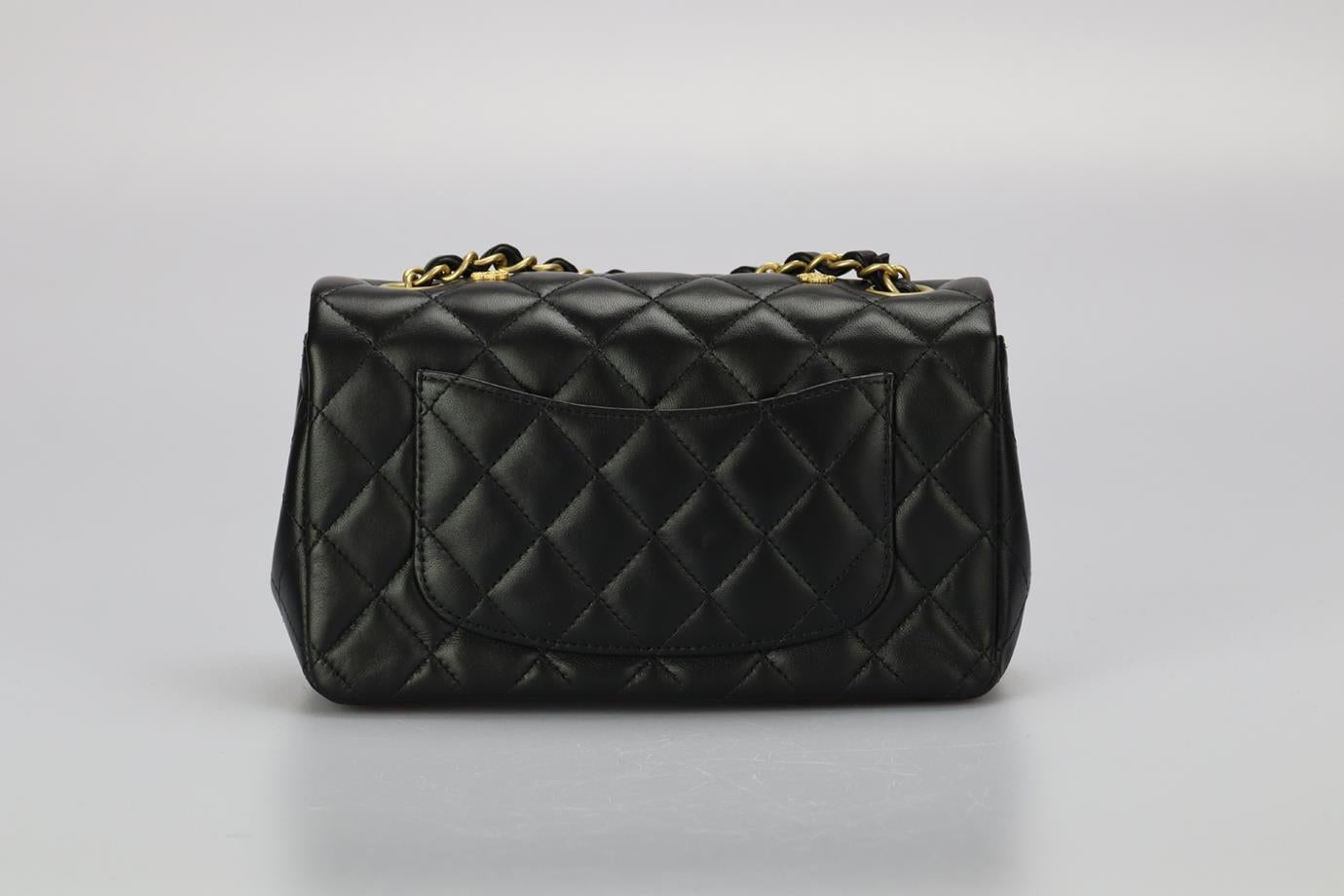 Chanel 2019 Classic Rectangle Flap Egyptian Amulet Quilted Leather Shoulder Bag In Excellent Condition In London, GB