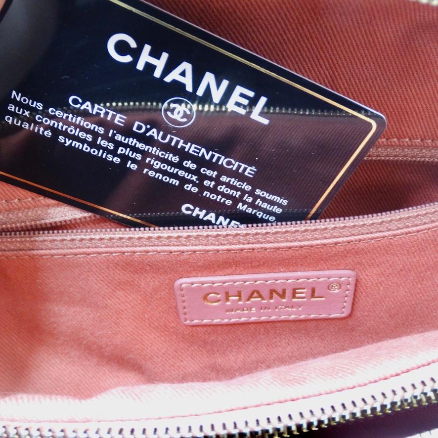 Chanel 2019 Coral Quilted Caviar Business Affinity Waist Bag 5