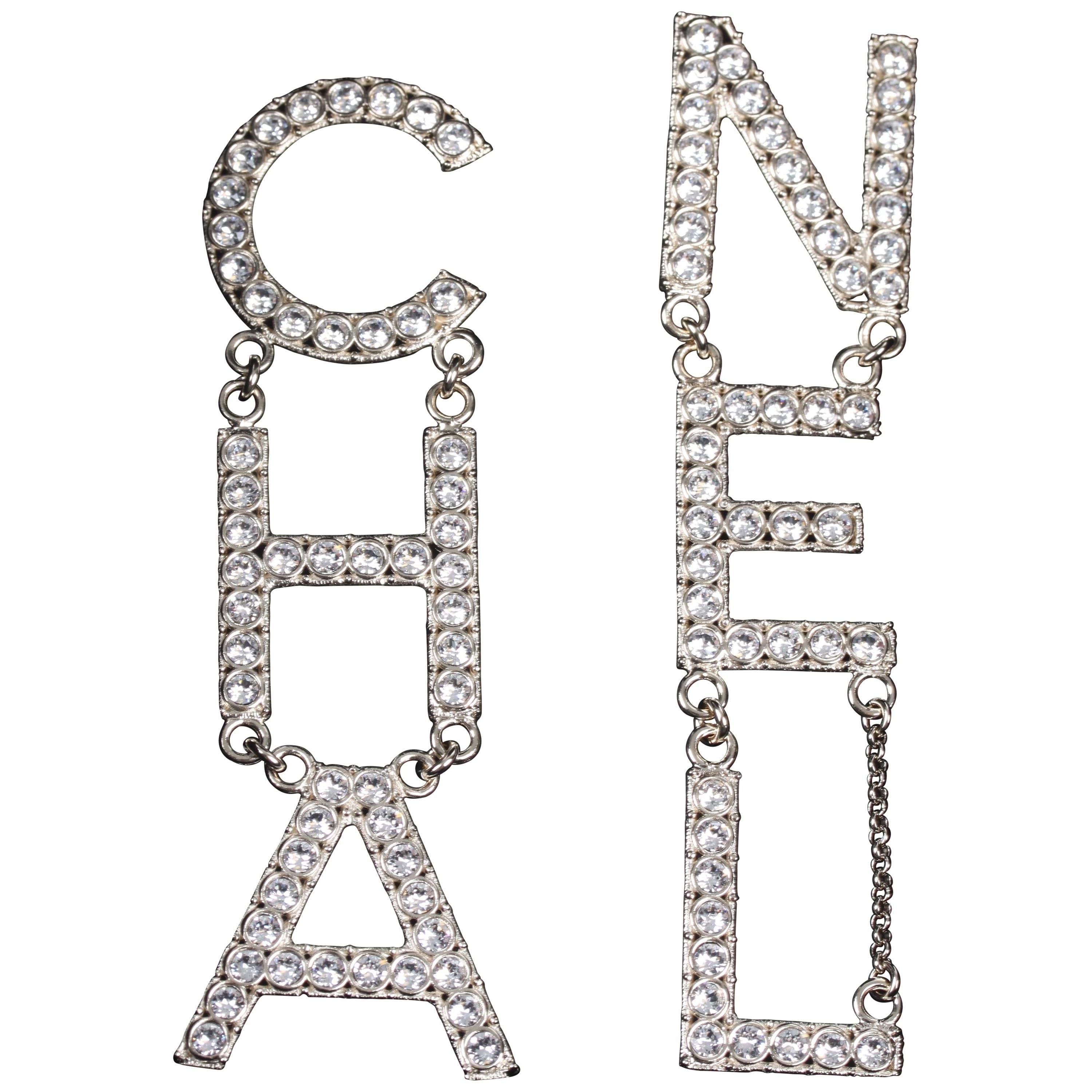 Chanel Earrings Cha Nel - For Sale on 1stDibs  cha nel chanel earrings,  cha nel earrings, chanel earrings cha and nel