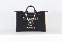 Chanel 2019 Deauville Large Wool Felt Tote Bag