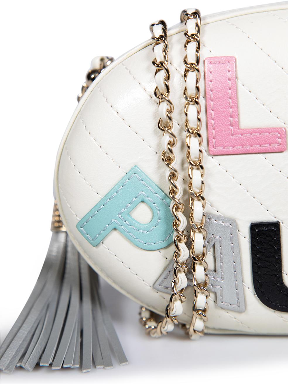 Chanel 2019 Ecru Leather La Pausa Evening Bag 1