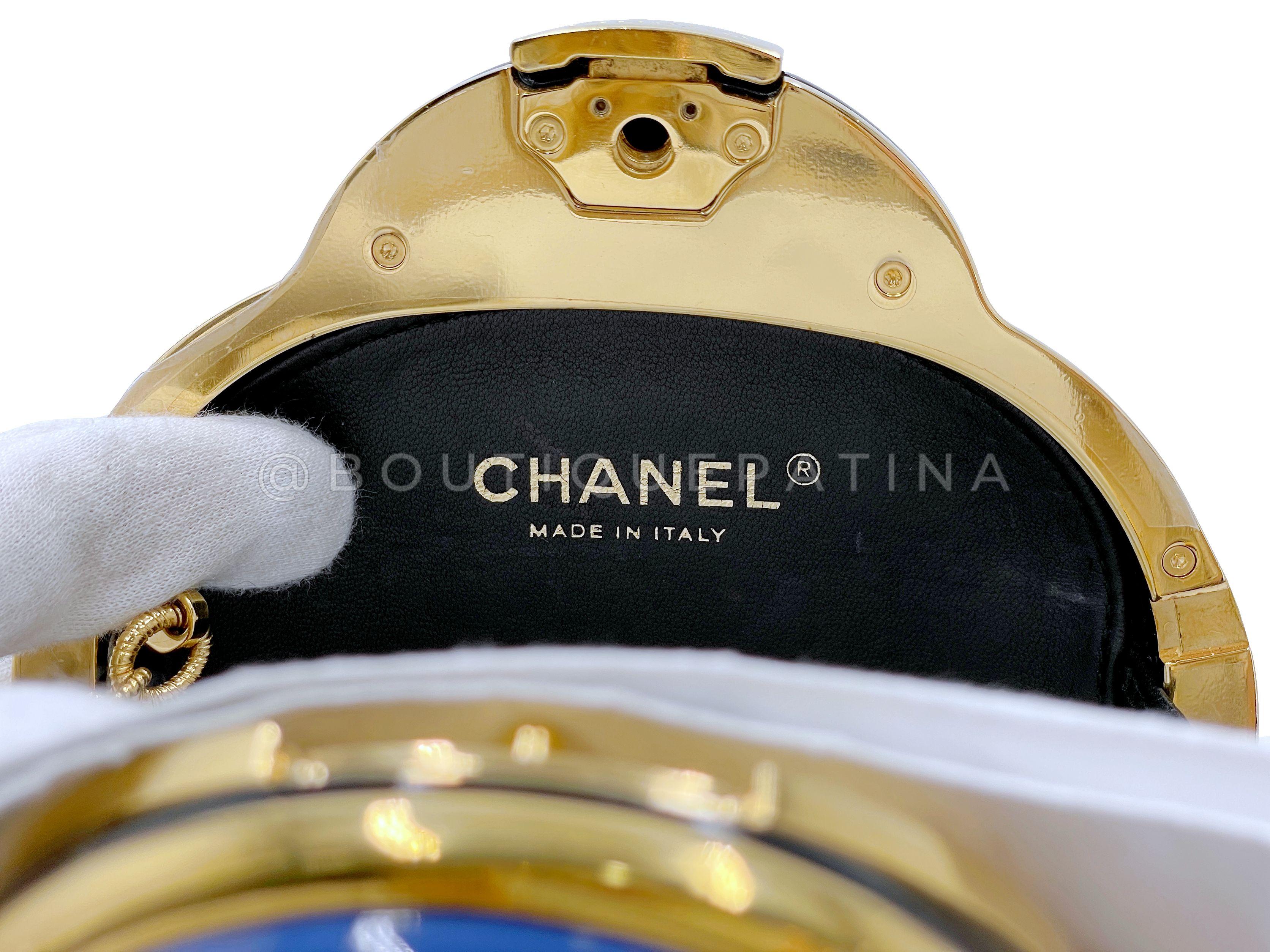Chanel 2019 Egypt Paris-New York Scarab Minaudière Evening Clutch Bag 67377 For Sale 7