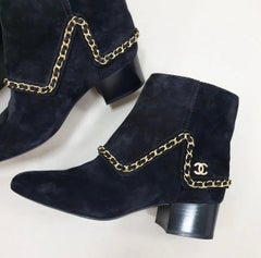 Chanel 2019 Interlocking CC Logo Boots