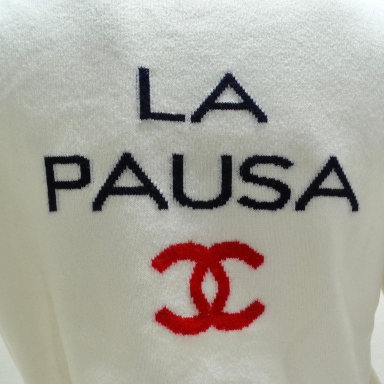 Maglione in cashmere Chanel 2019 La Pausa in vendita su 1stDibs