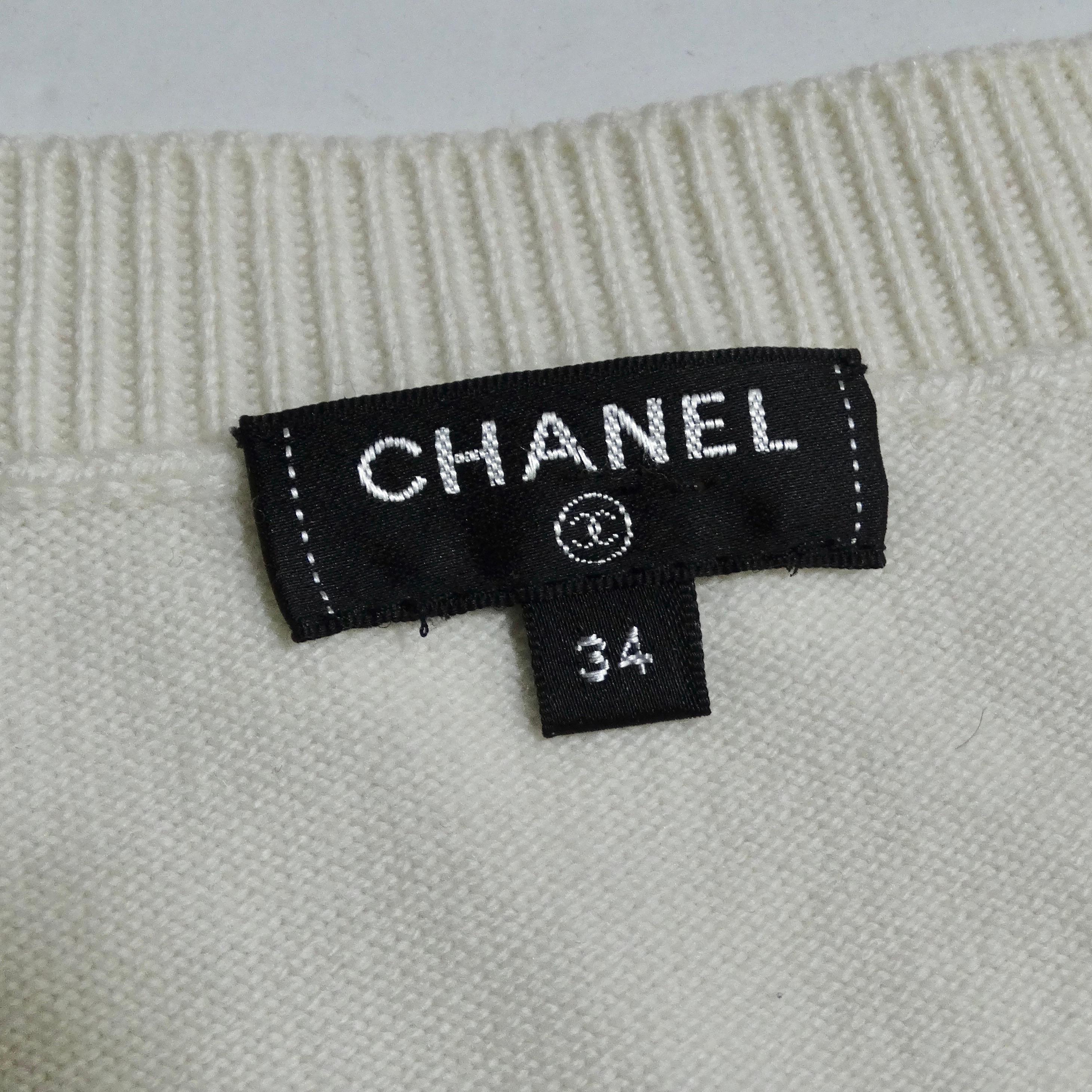 Chanel 2019 La Pausa Cashmere Sweater For Sale 4