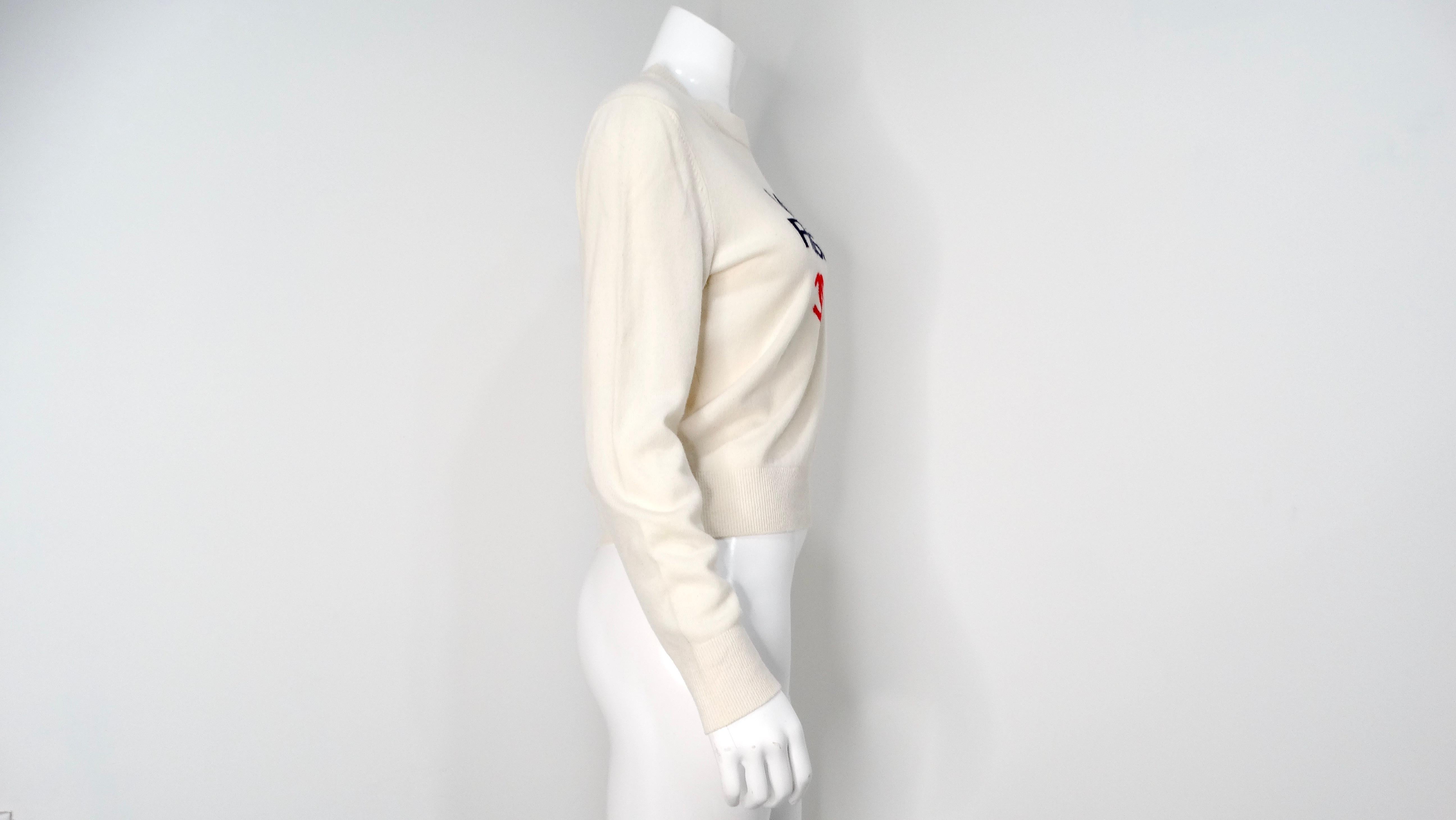 Women's Chanel 2019 La Pausa Cream Cashmere Sweater