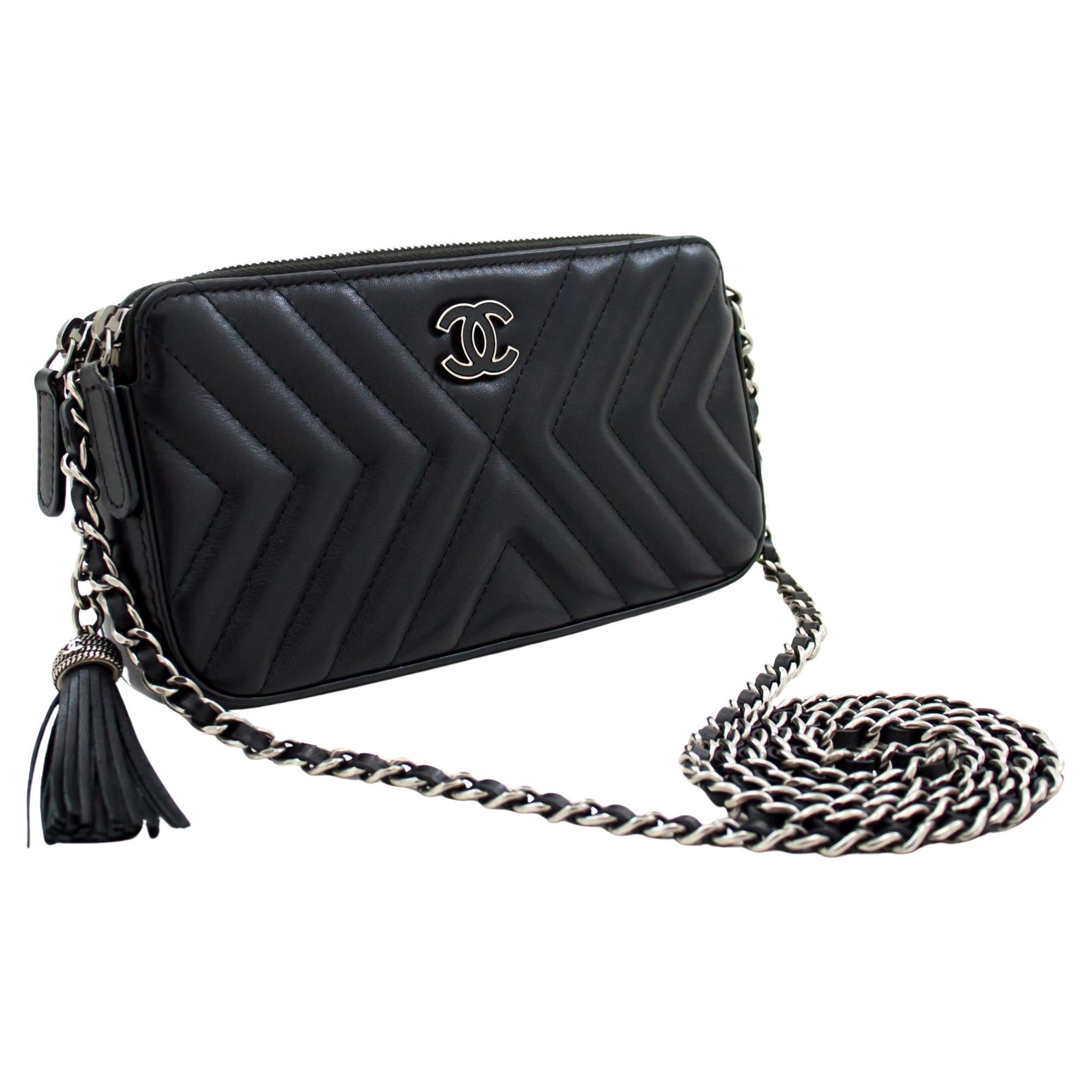Chanel Wallet on Chain WOC Caviar Black Quilted Leather Bag w/Box –  Mightychic