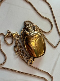 Chanel 2019 Metiers d'art Egypt Collection Scarab Necklace