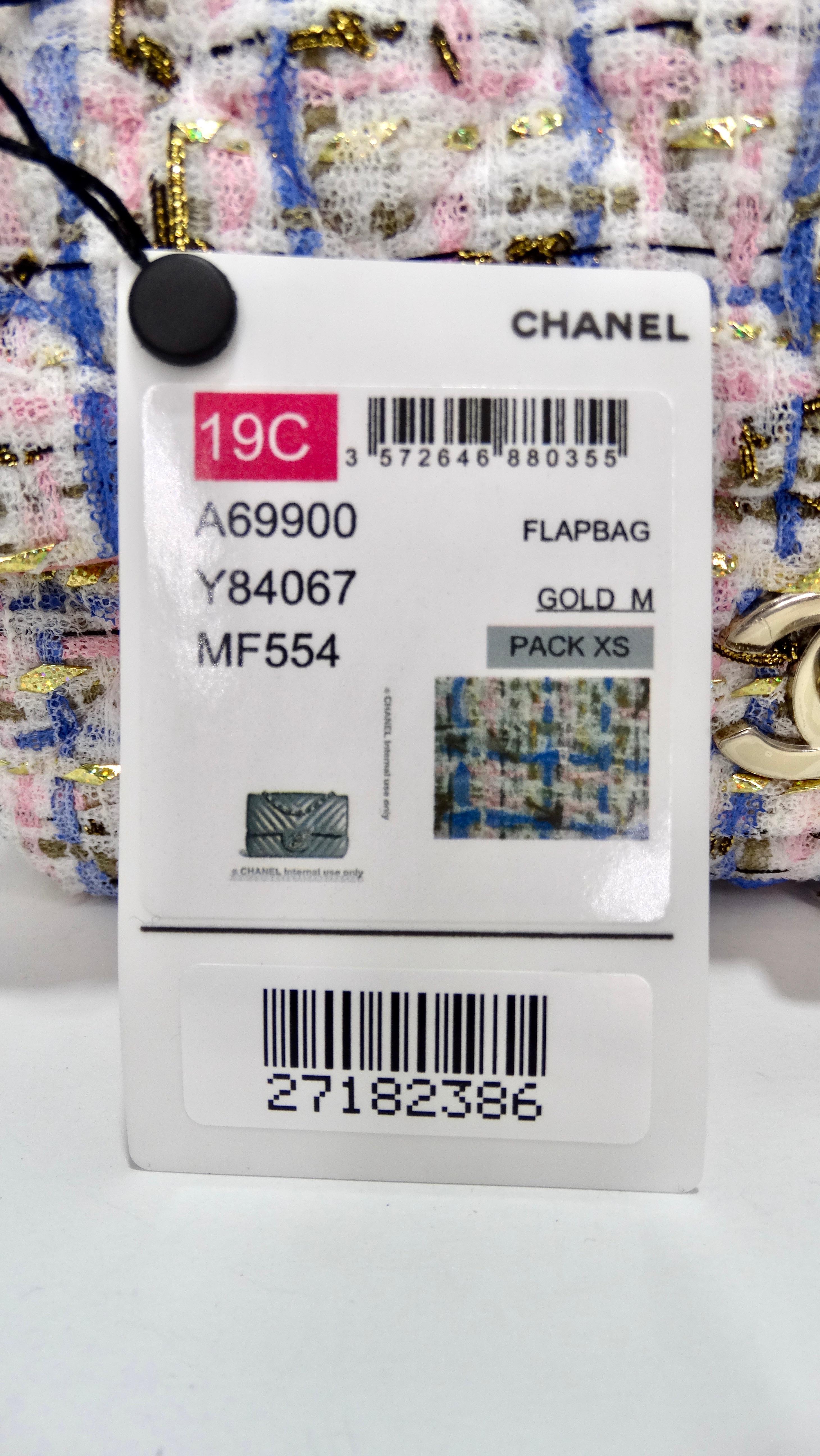 Chanel 2019 Mini-Tweed-Klappentasche 3