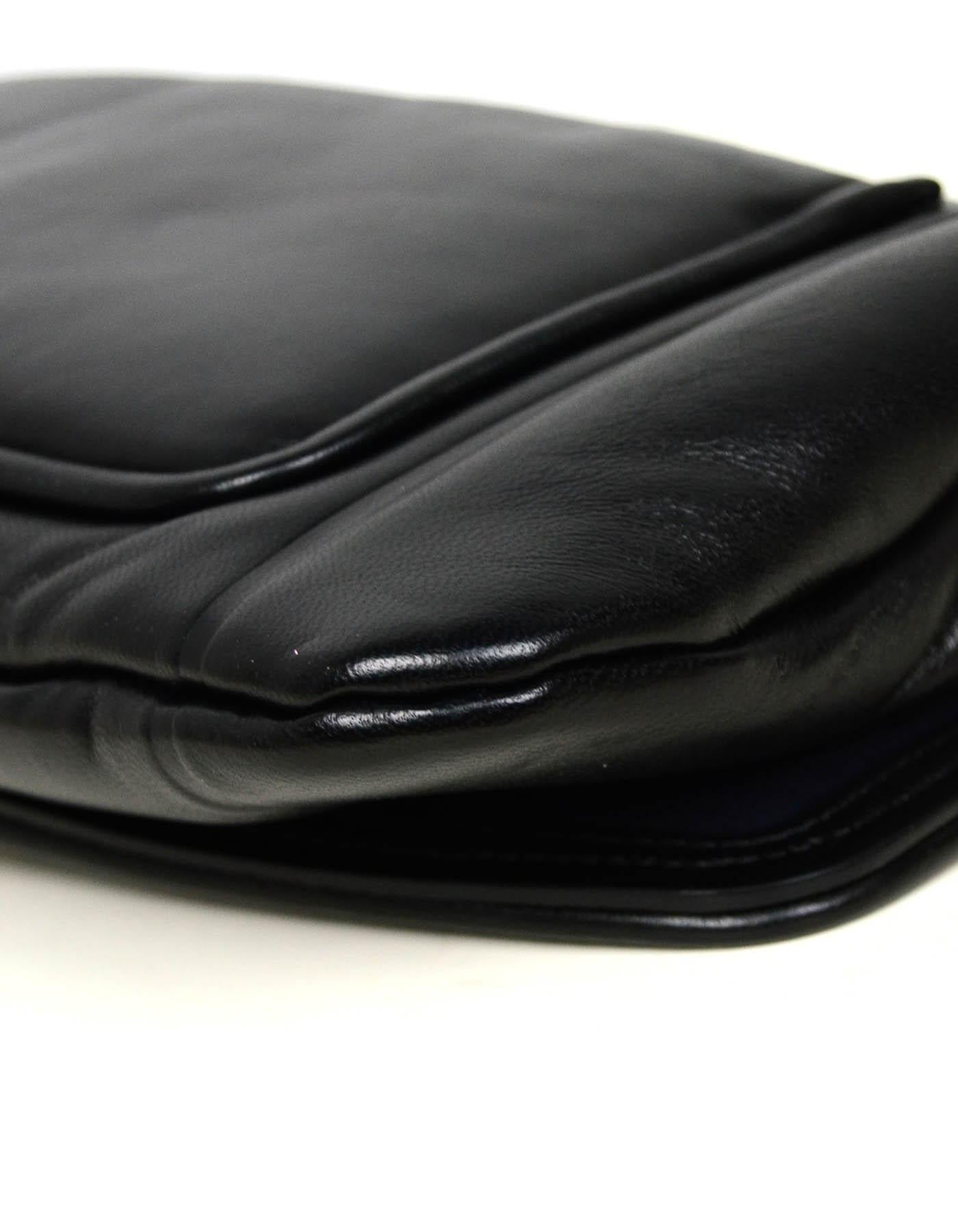 black shiny clutch