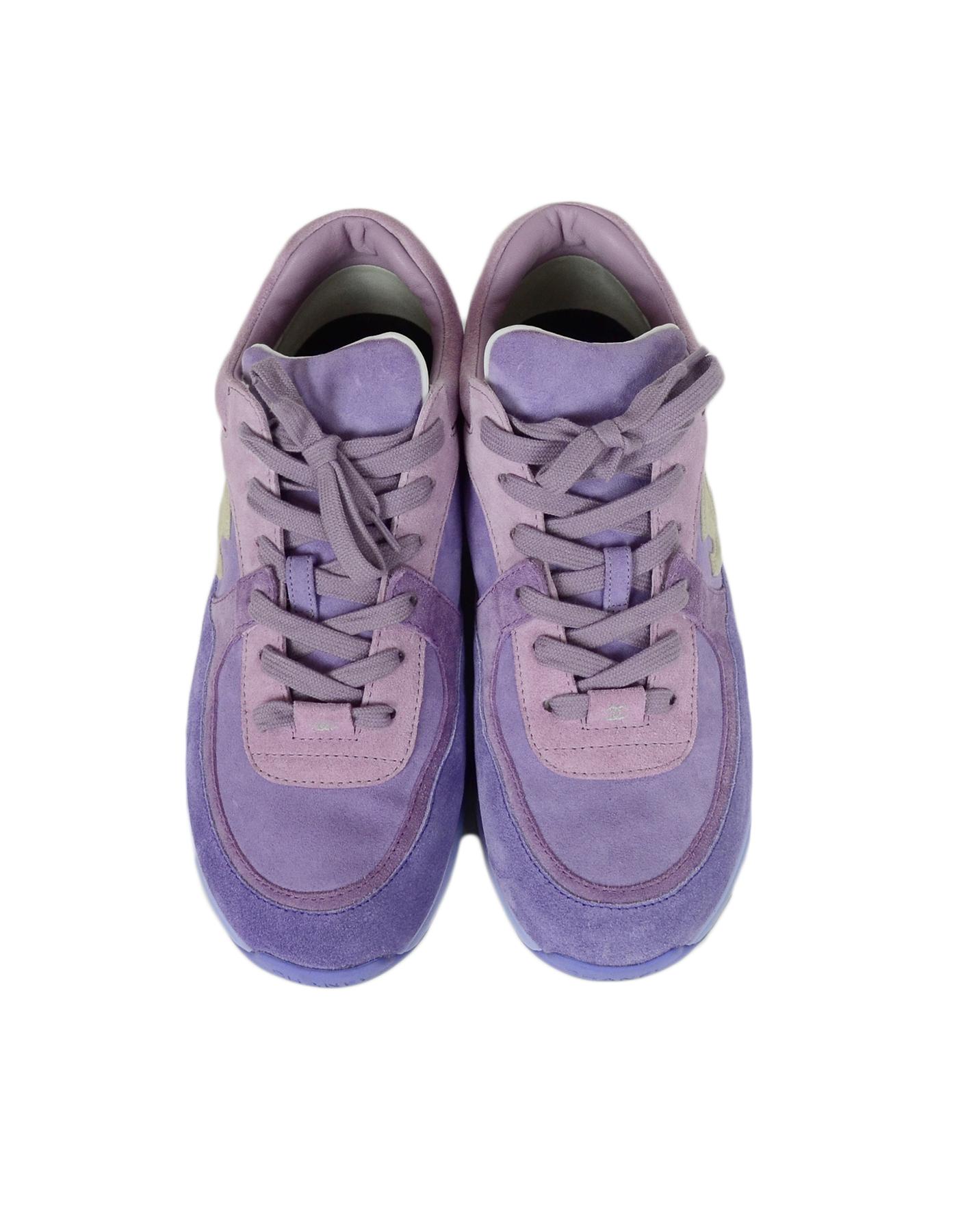 chanel purple sneakers