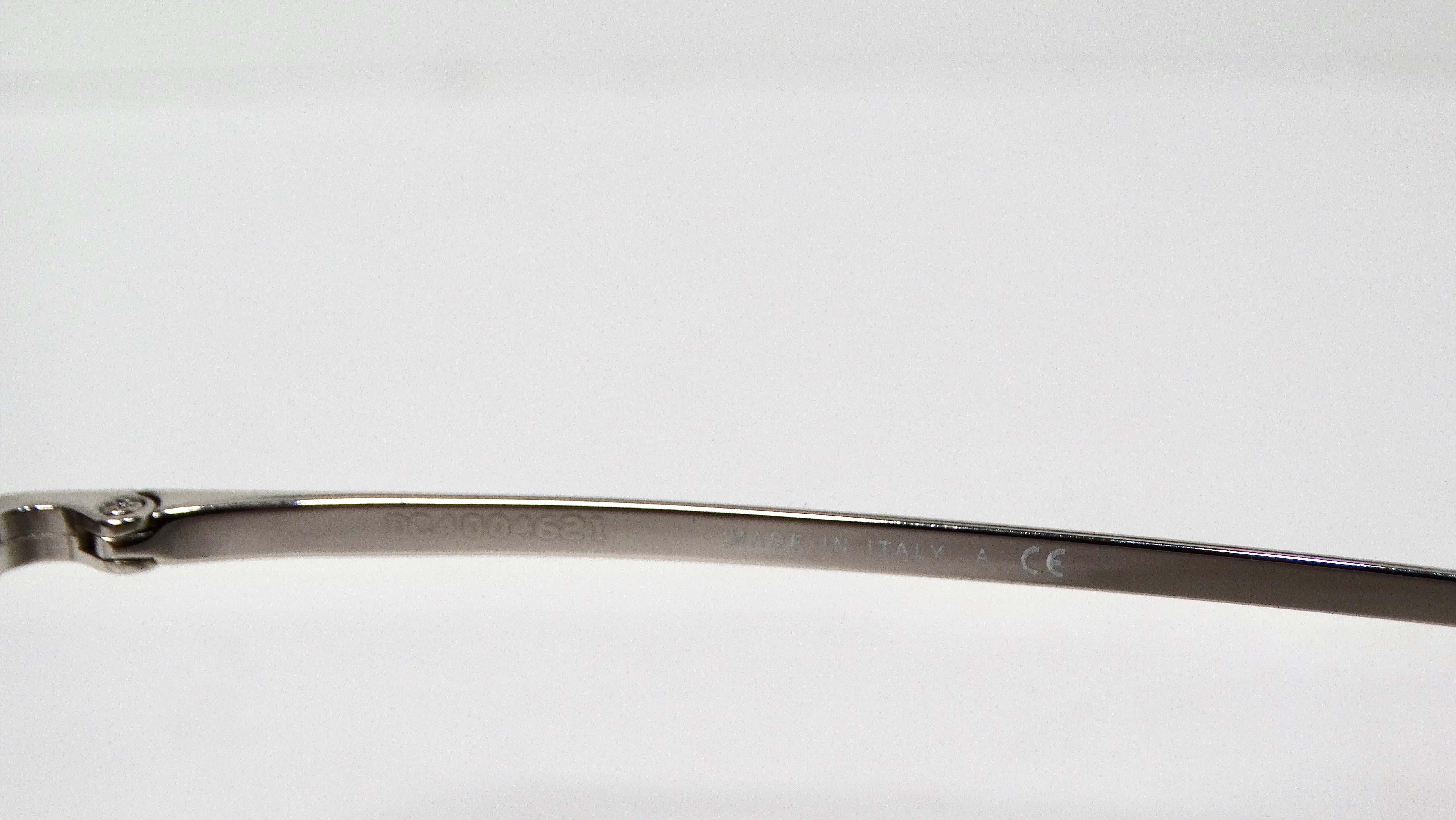 Chanel 2019 Silver-Tone Metal Frame Butterfly Style Eye Glasses For Sale 2