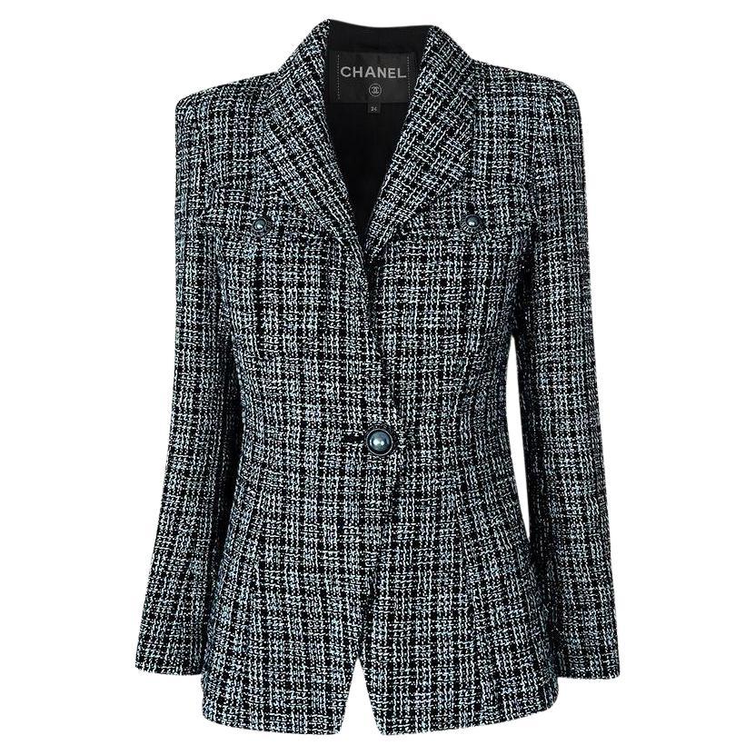 Chanel 2019 Spring Black Lesage Tweed Jacket