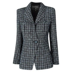 Chanel 2019 Spring Black Lesage Tweed Jacket