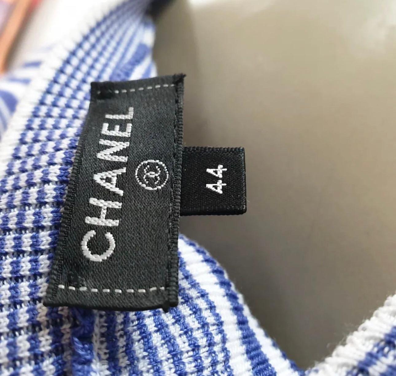 Chanel 2019 Striped Tank Top In Excellent Condition In Krakow, PL