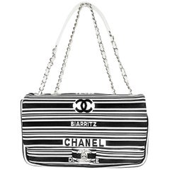 Chanel Venise Biarritz Flap Shoulder Bag - Black Shoulder Bags