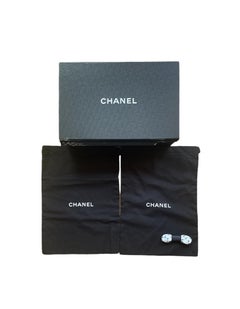 Chanel 2019 White Mesh Logo Athletic Sneakers sz 38.5