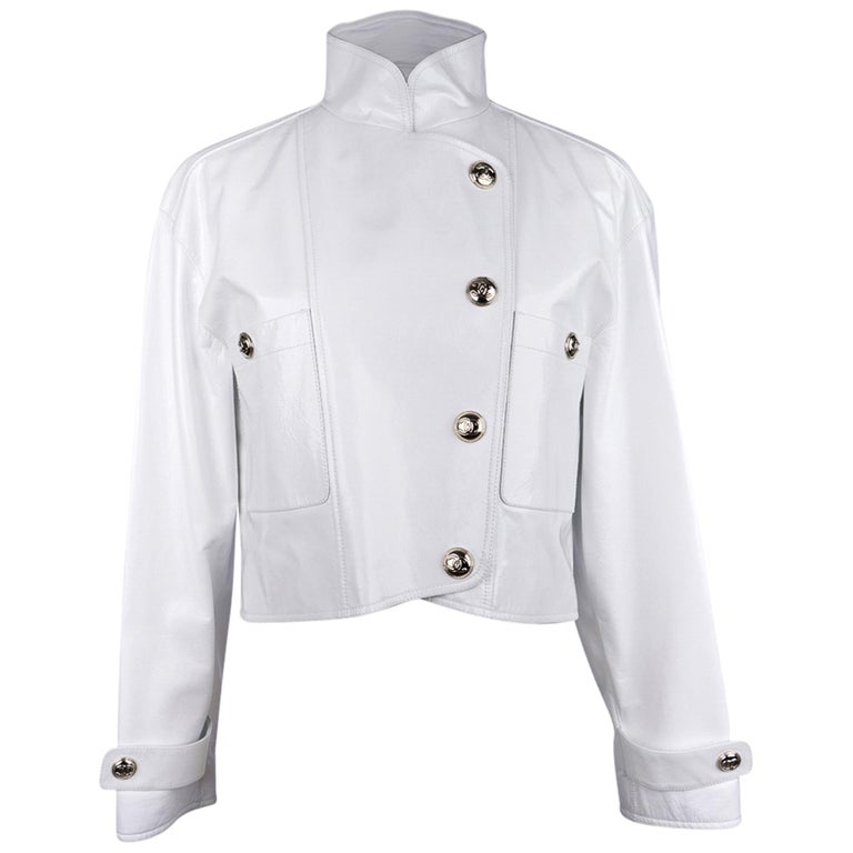 Chanel Blazer Maje Tweed Jacket Cream For Women - Clothingta