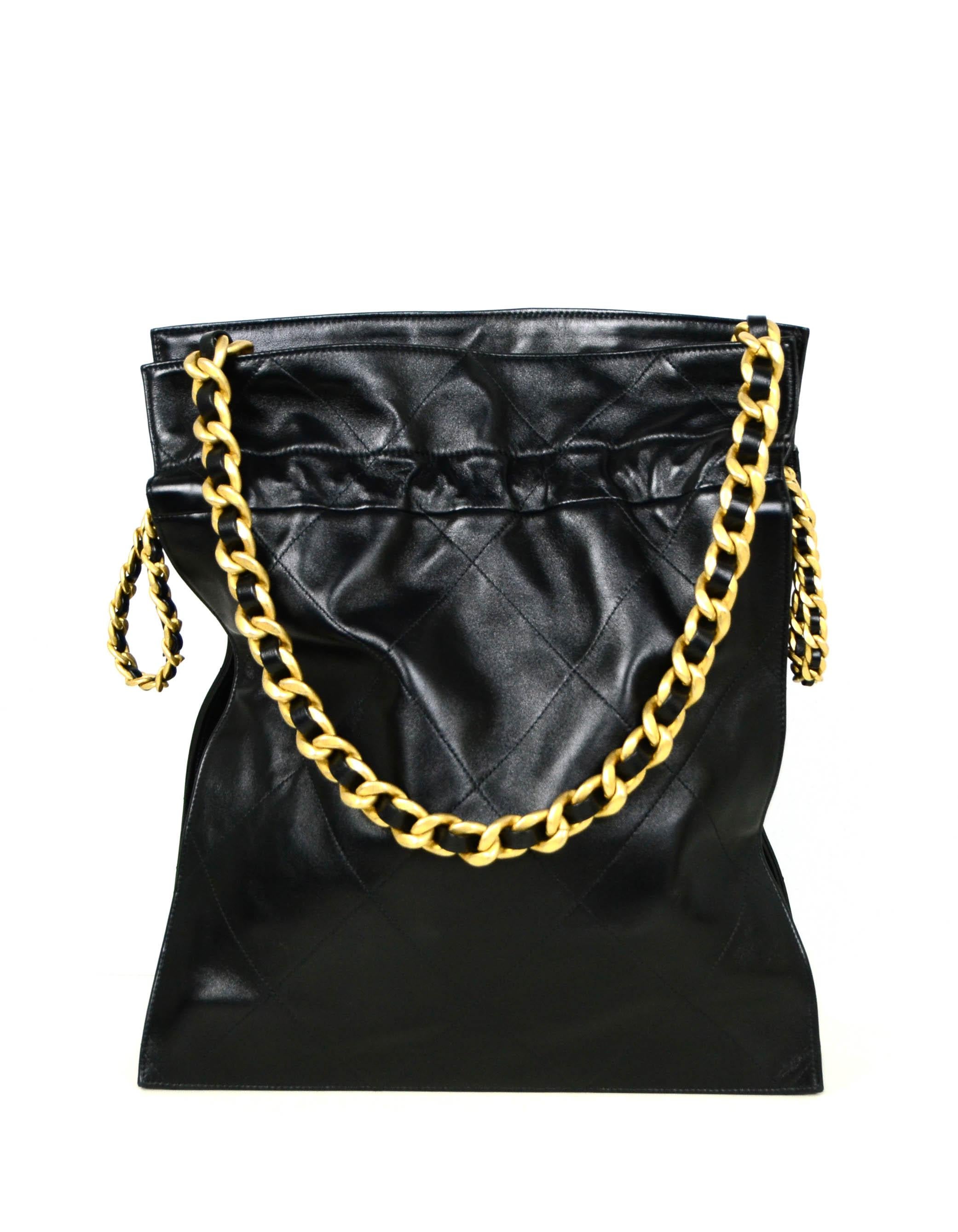 chanel drawstring tote