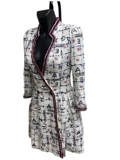 Chanel 2020 Collection Logo Tweed dress