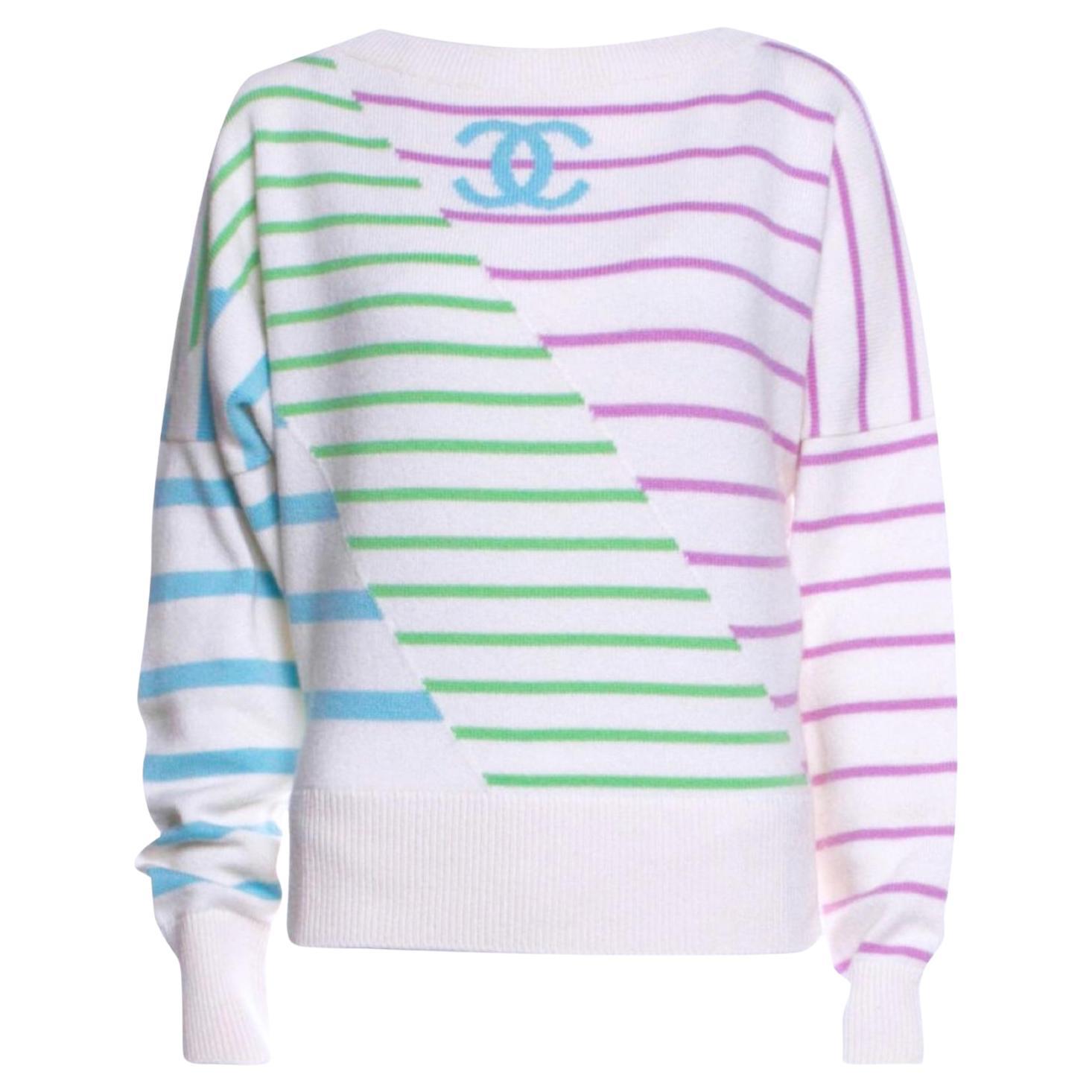Chanel 2020 Cruise CC Logo Jumper For Sale at 1stDibs