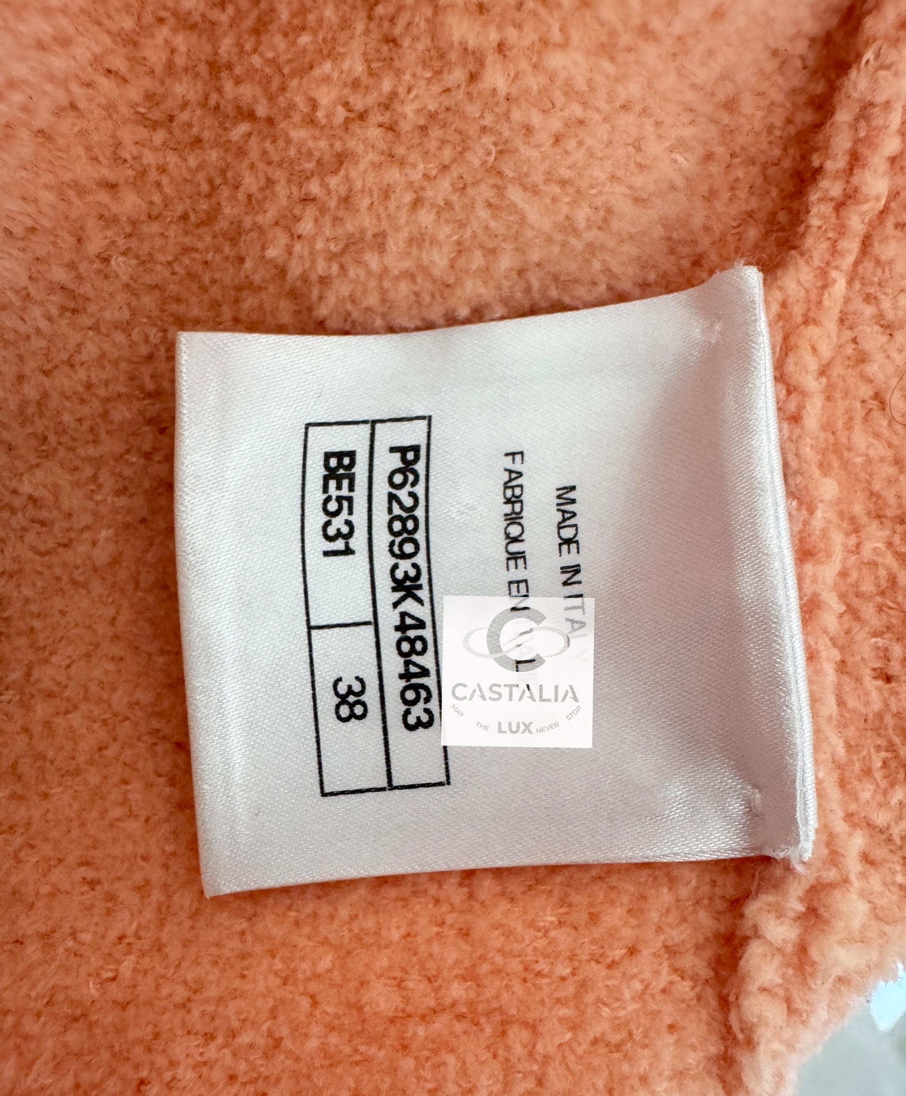 Chanel 2020 Iconic Teddy Jacket with Chains 38 FR For Sale 13