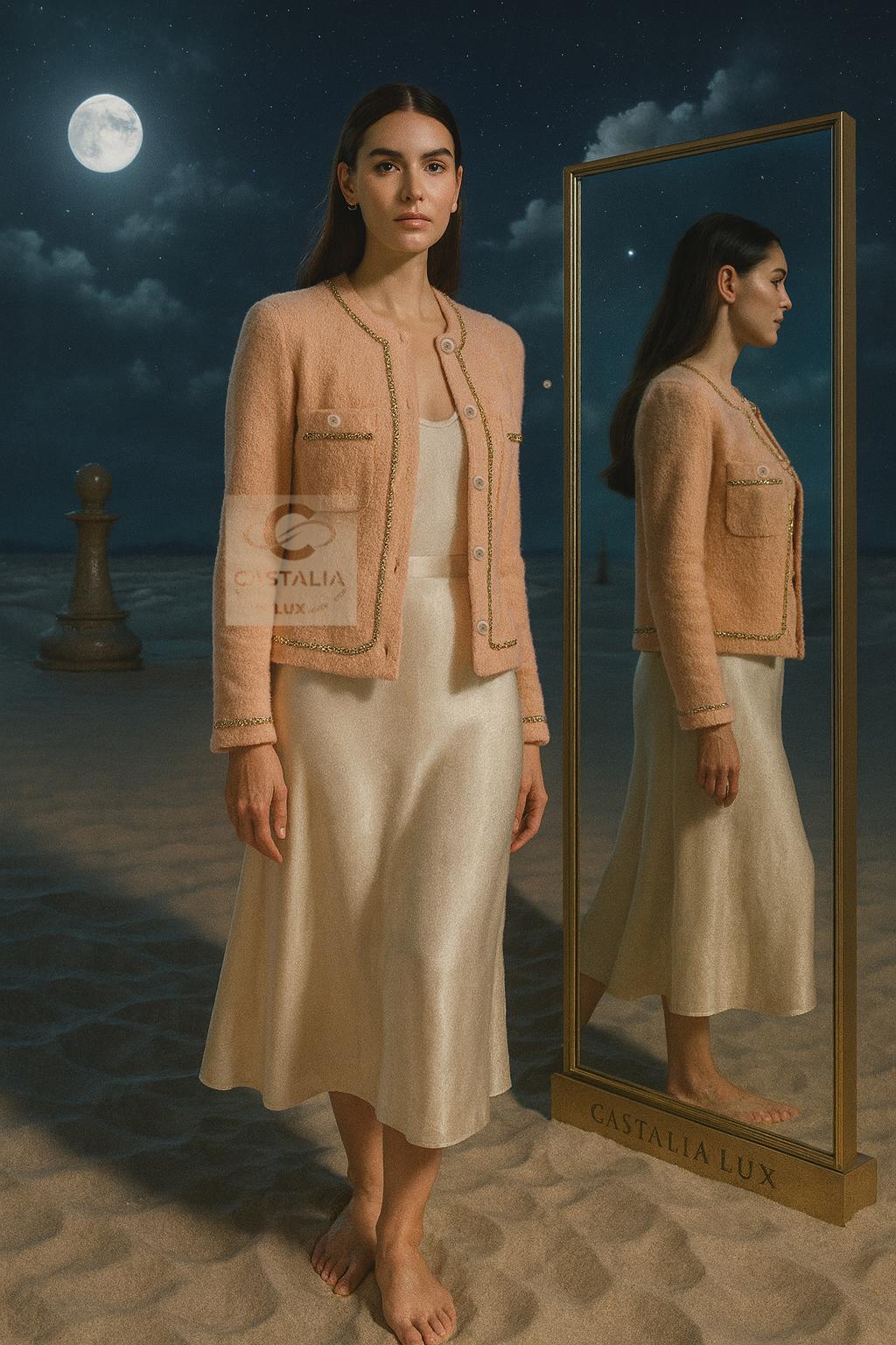 Chanel 2020 Iconic Teddy Jacket with Chains 38 FR For Sale 2