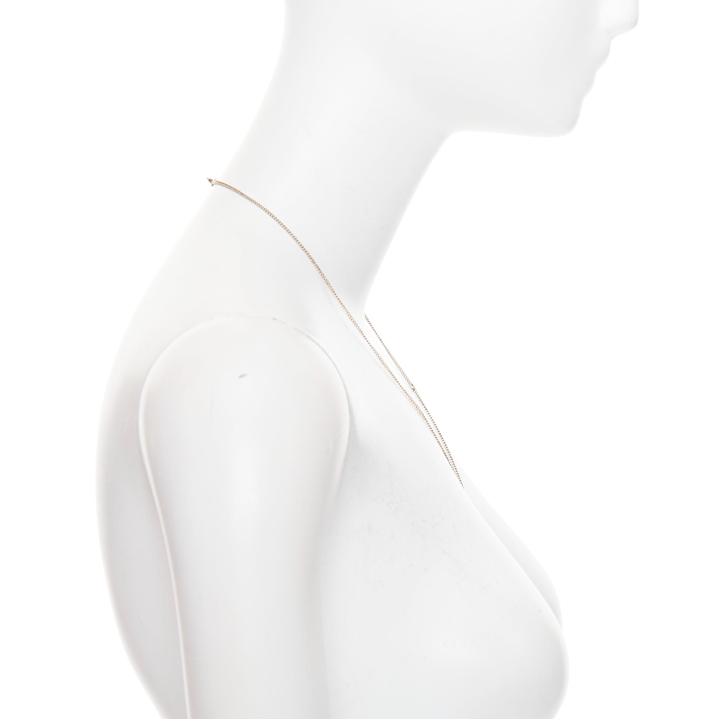 CHANEL 2020 - Collier chaîne en or avec pendentif en cristal fausse perle et logo CC Pour femmes en vente