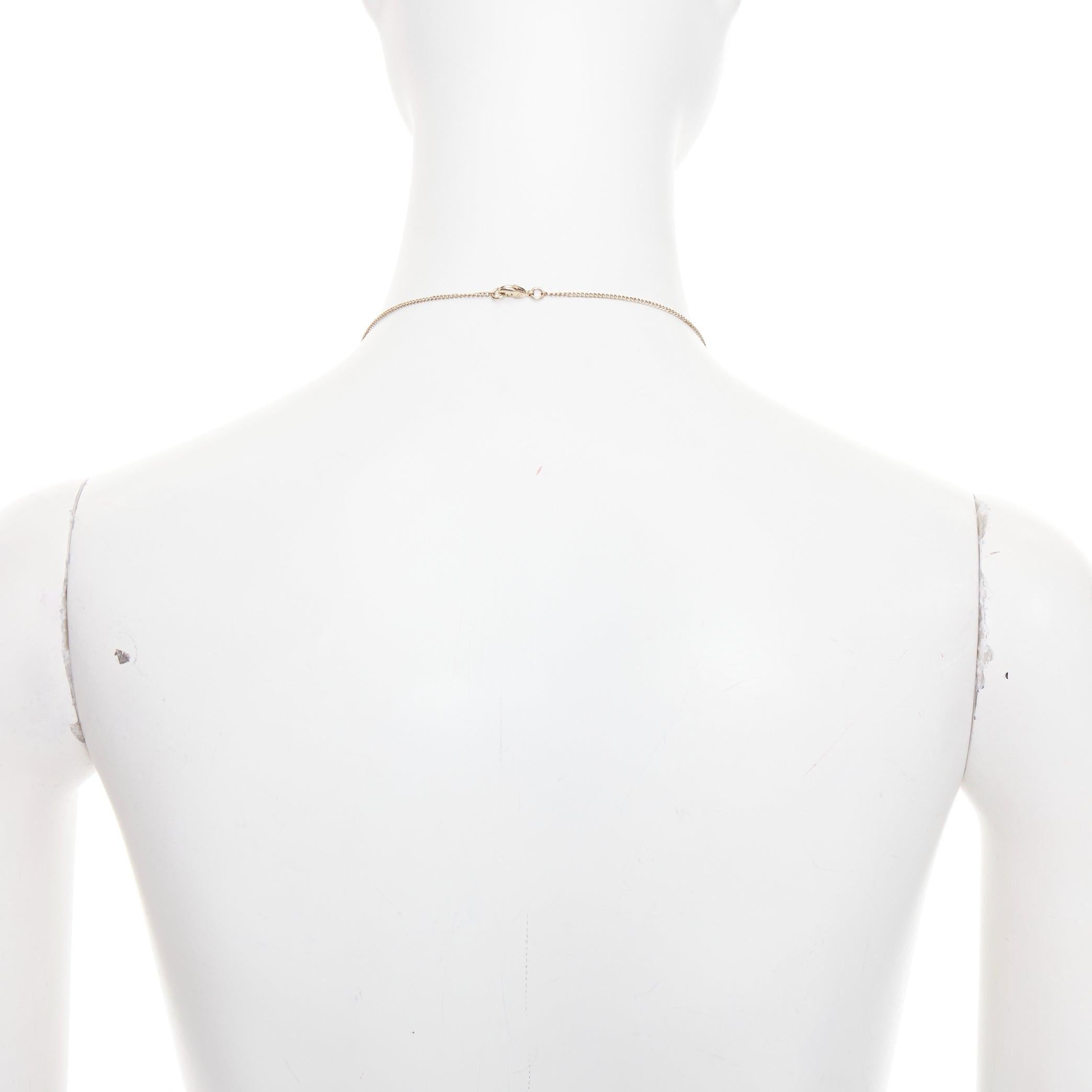 CHANEL 2020 - Collier chaîne en or avec pendentif en cristal fausse perle et logo CC en vente 1