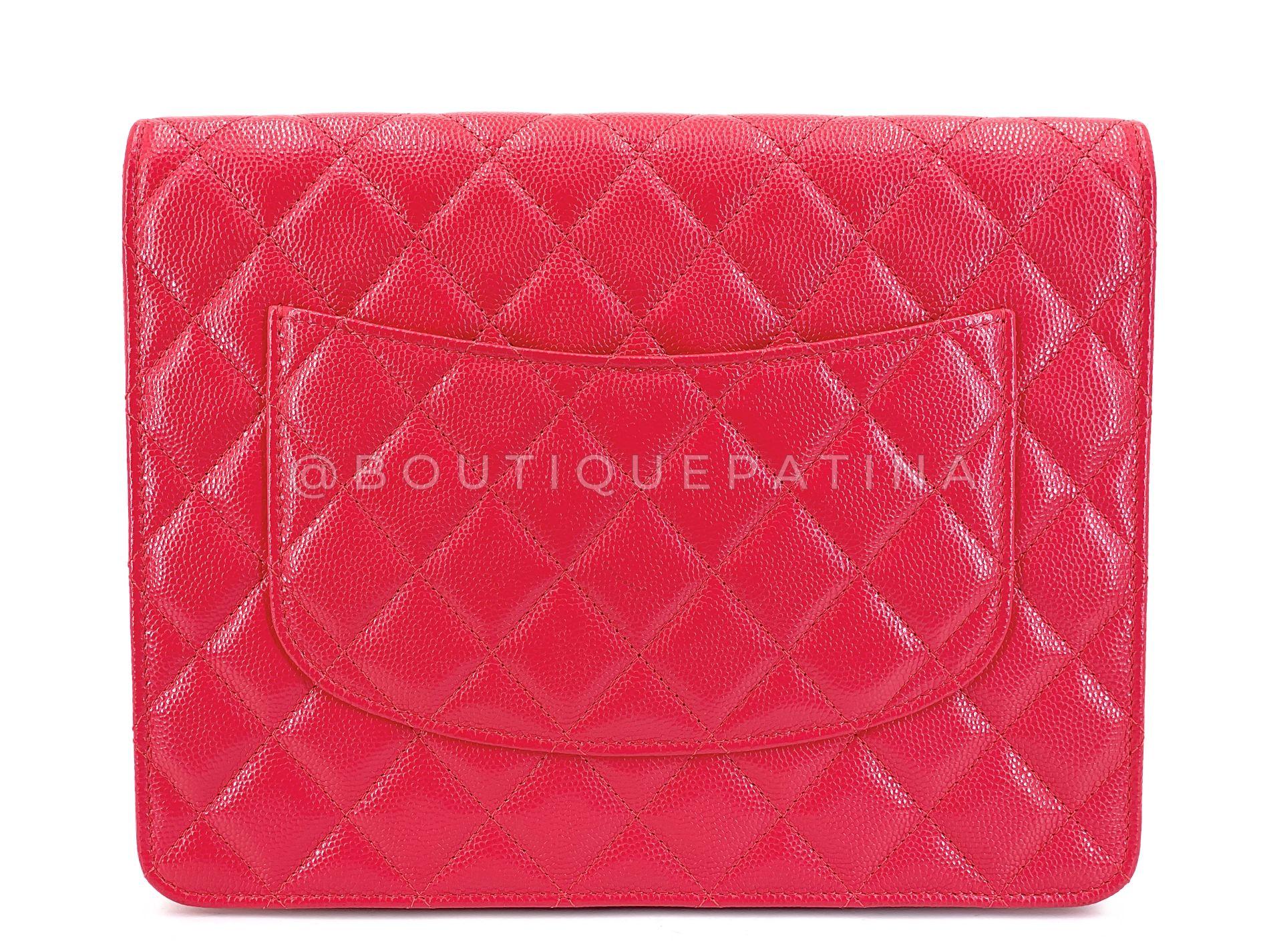 Chanel 2020 Sac à main Timeless en caviar rose foncé GHW 68623 Excellent état - En vente à Costa Mesa, CA