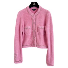 Retro Chanel 2020 Famous Chain Trim Fluffy Jacket