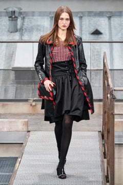 CHANEL 2020 Iconic Ad Campaign Black Leather Jacket 50 FR