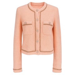 Chanel 2020 Iconic Teddy Jacket with Chains 38 FR