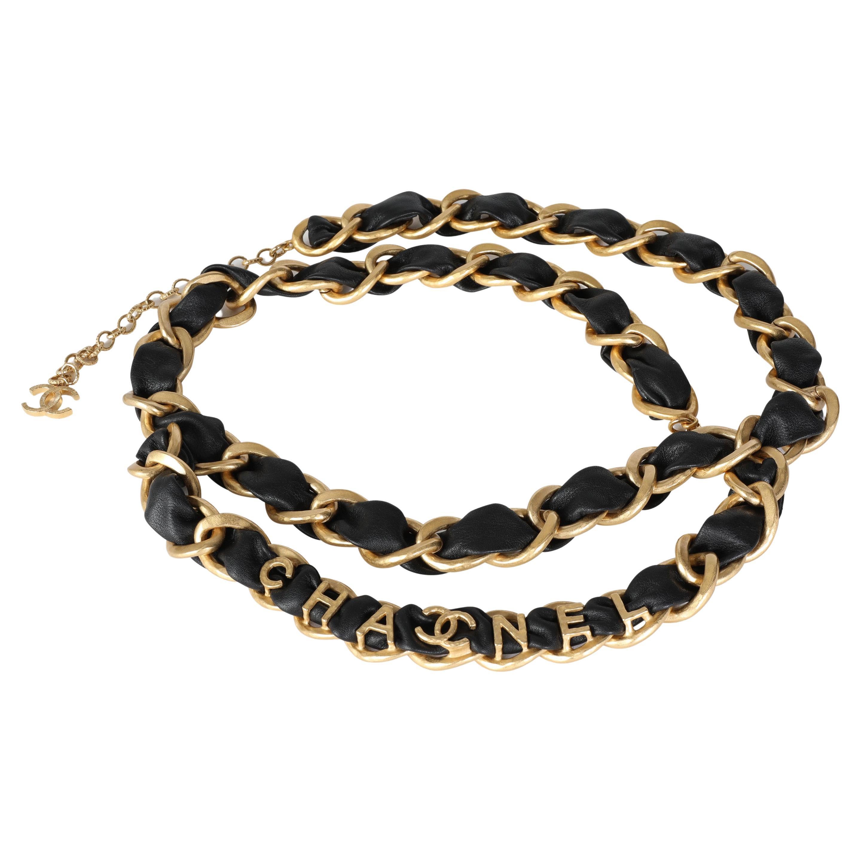 Chanel 2020 Lambskin CC Chain Link Belt at 1stDibs