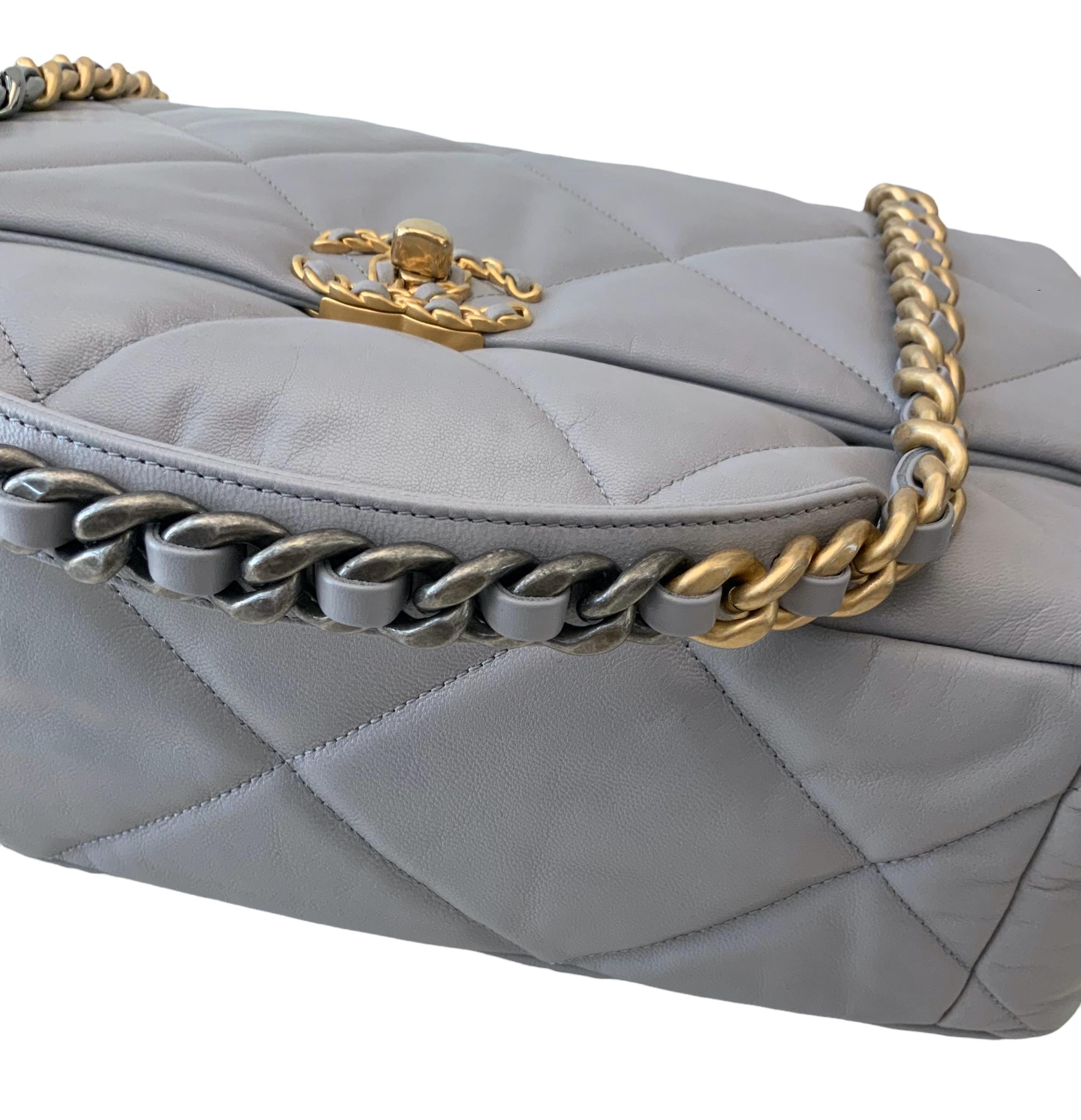 chanel 19 grey