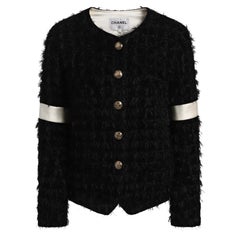 CHANEL 2020 New Vittoria Ceretti Style Black Tweed Jacket 36 FR