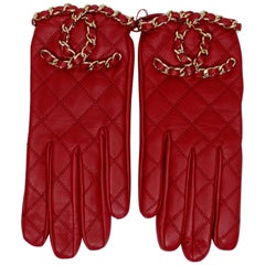 Gants CC rouges Chanel 2020