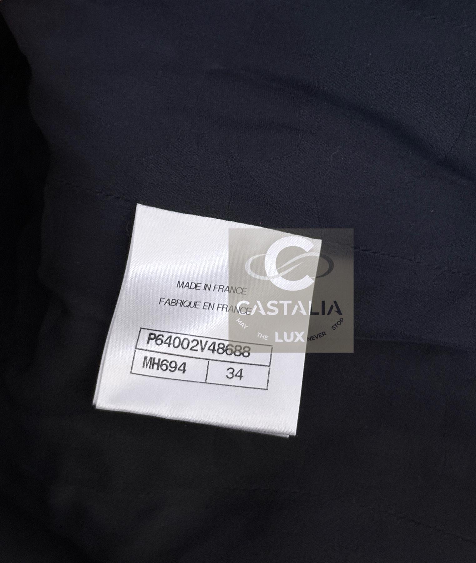 Chanel 2020 Spring Iconic Tweed Jacket Dress 34 FR For Sale 15