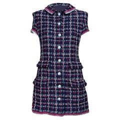 Chanel 2020 Spring Iconic Tweed Jacket Dress 34 FR