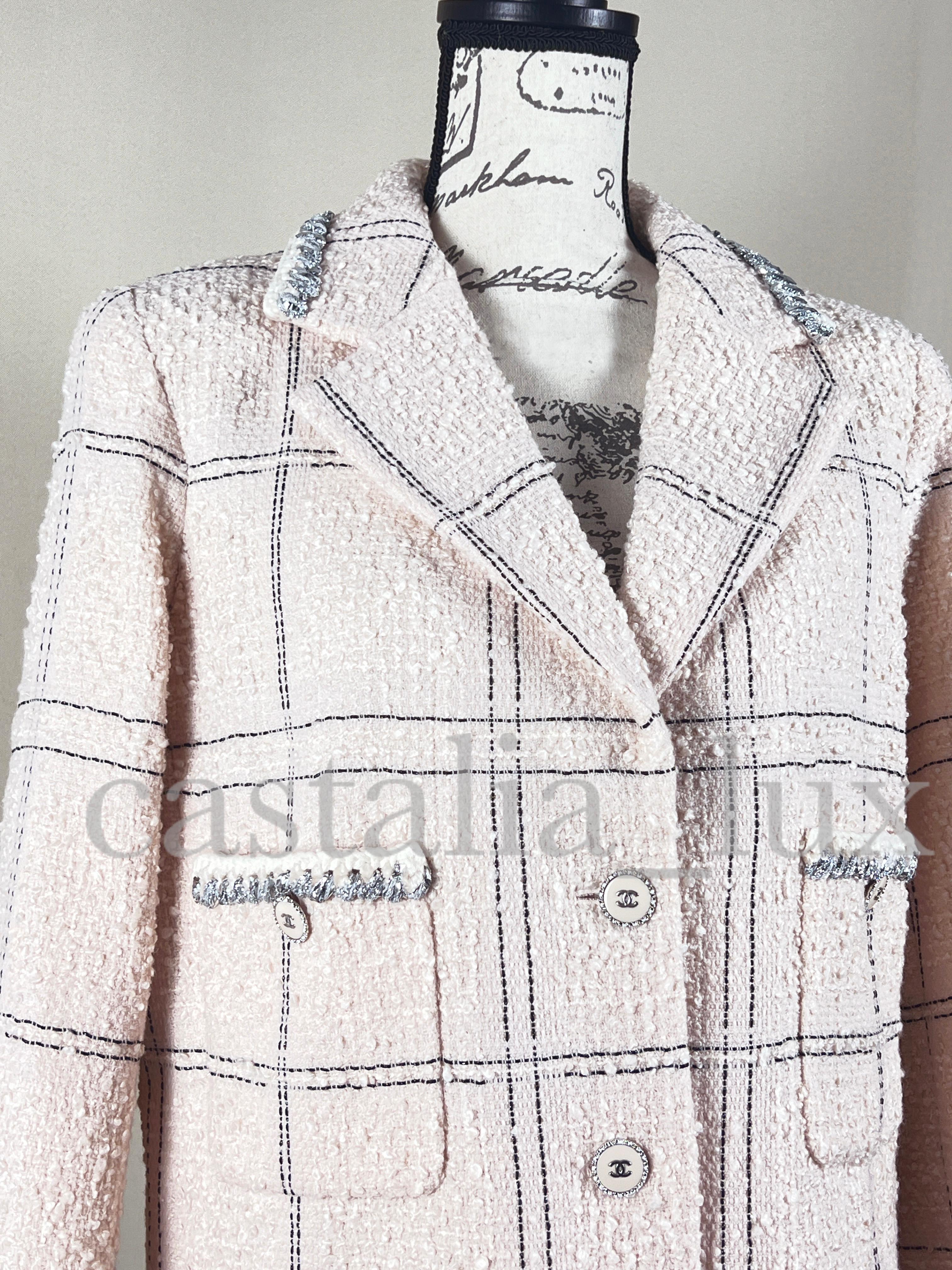 Chanel 2021 Ad Campaign Tweed Jacket For Sale 11