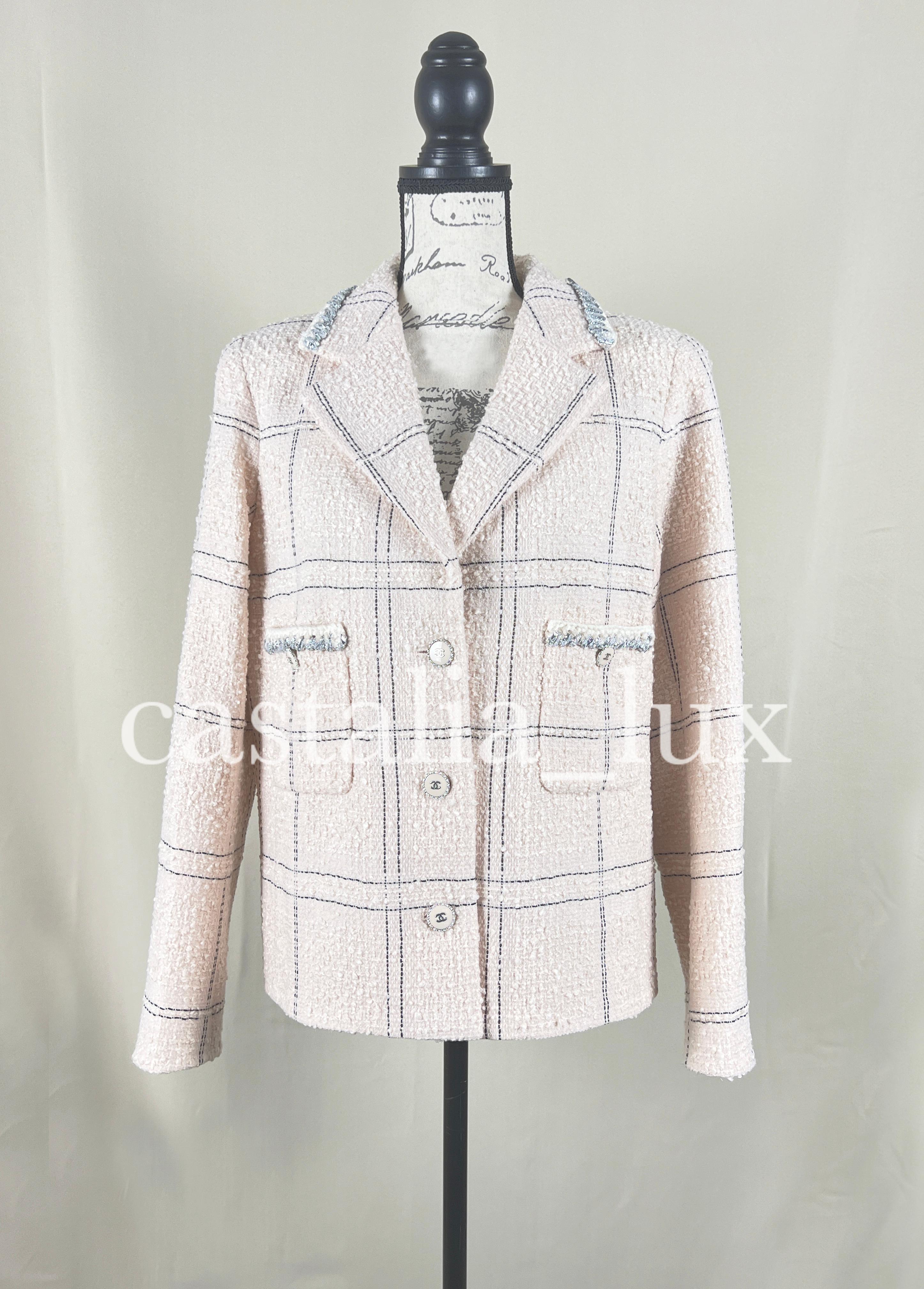 Chanel 2021 Ad Campaign Tweed Jacket For Sale 1