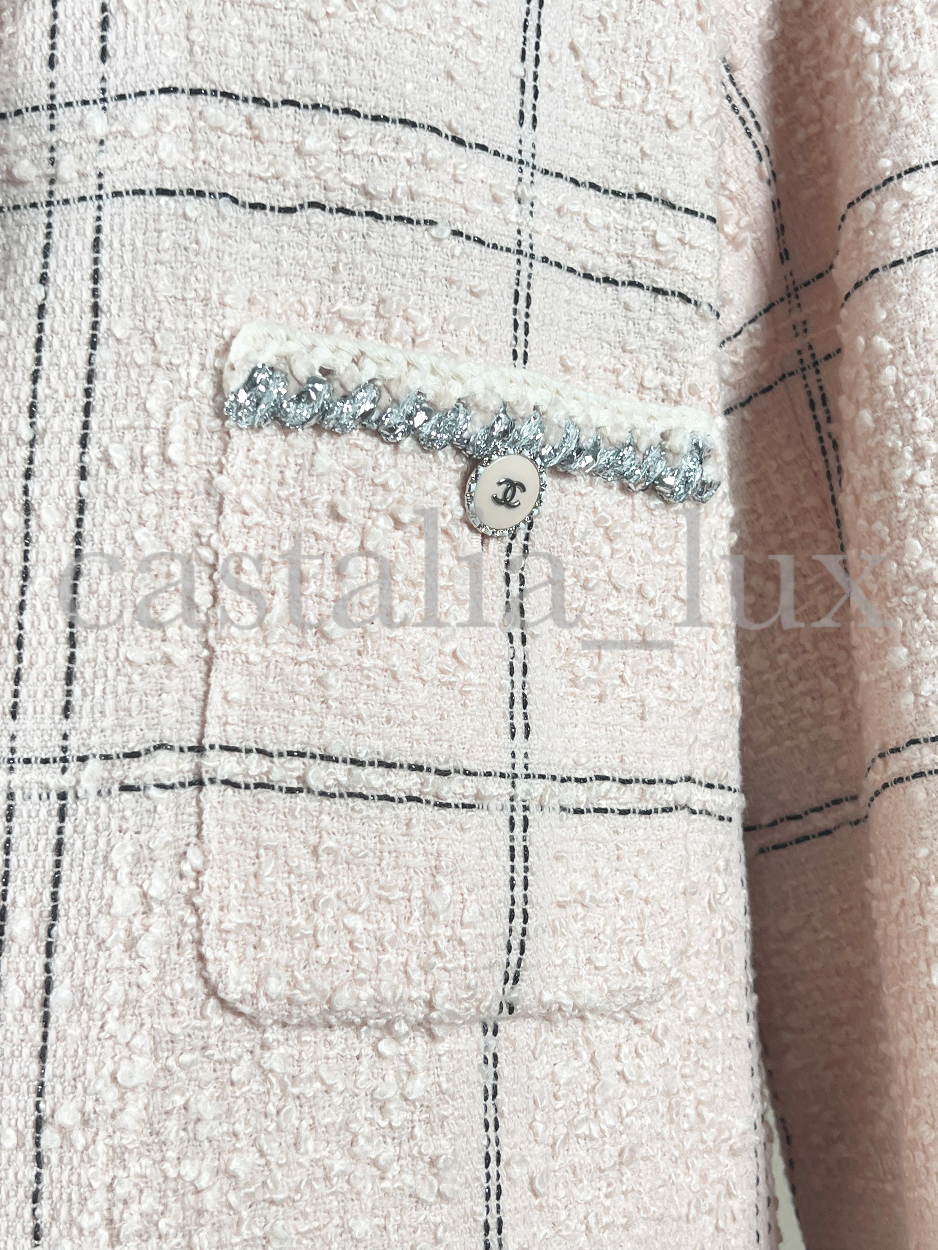 Chanel 2021 Ad Campaign Tweed Jacket For Sale 3