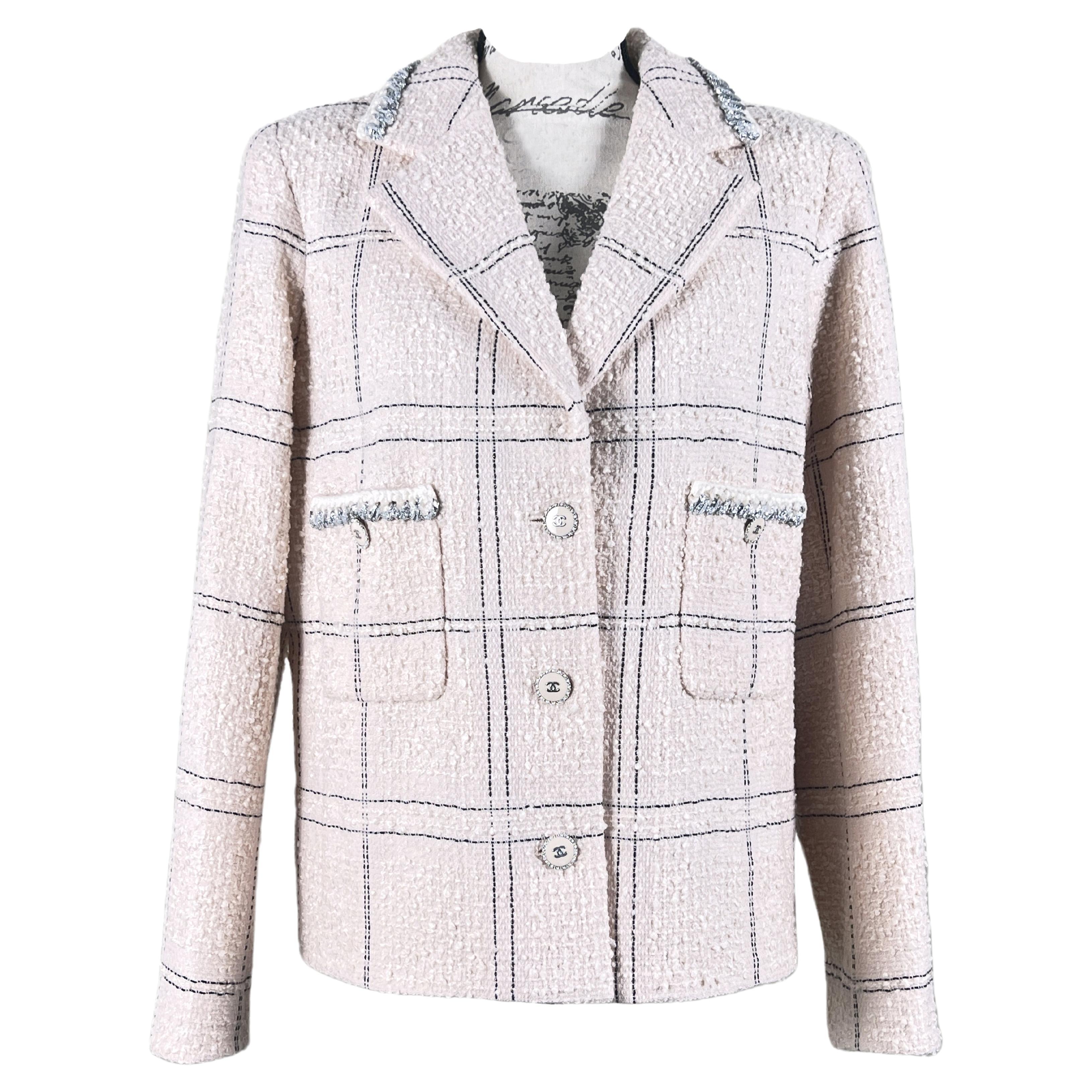 Chanel 2021 Ad Campaign Tweed Jacket For Sale