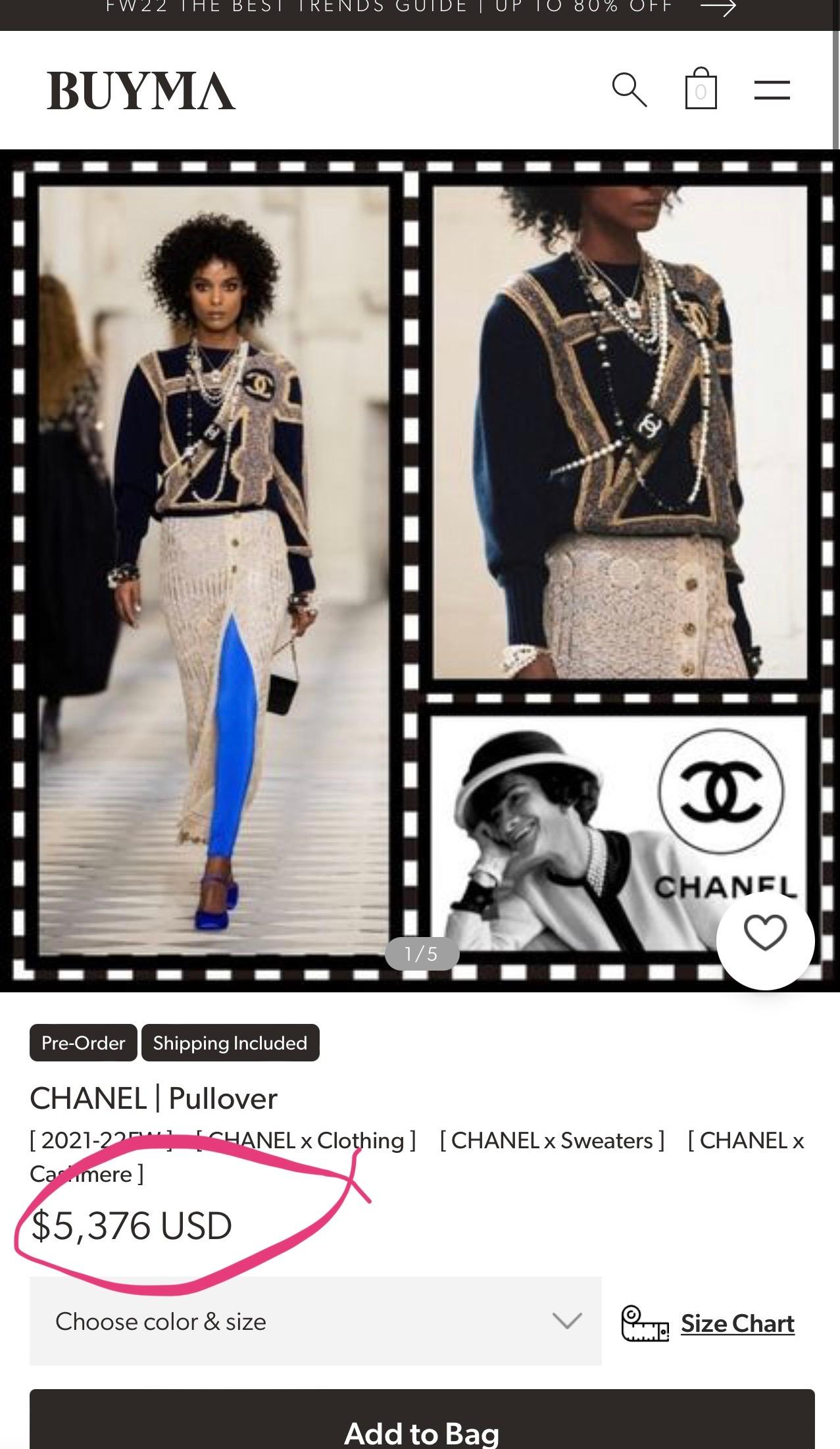 Chanel 2021 Chateau des Dames Runway Jumper 3