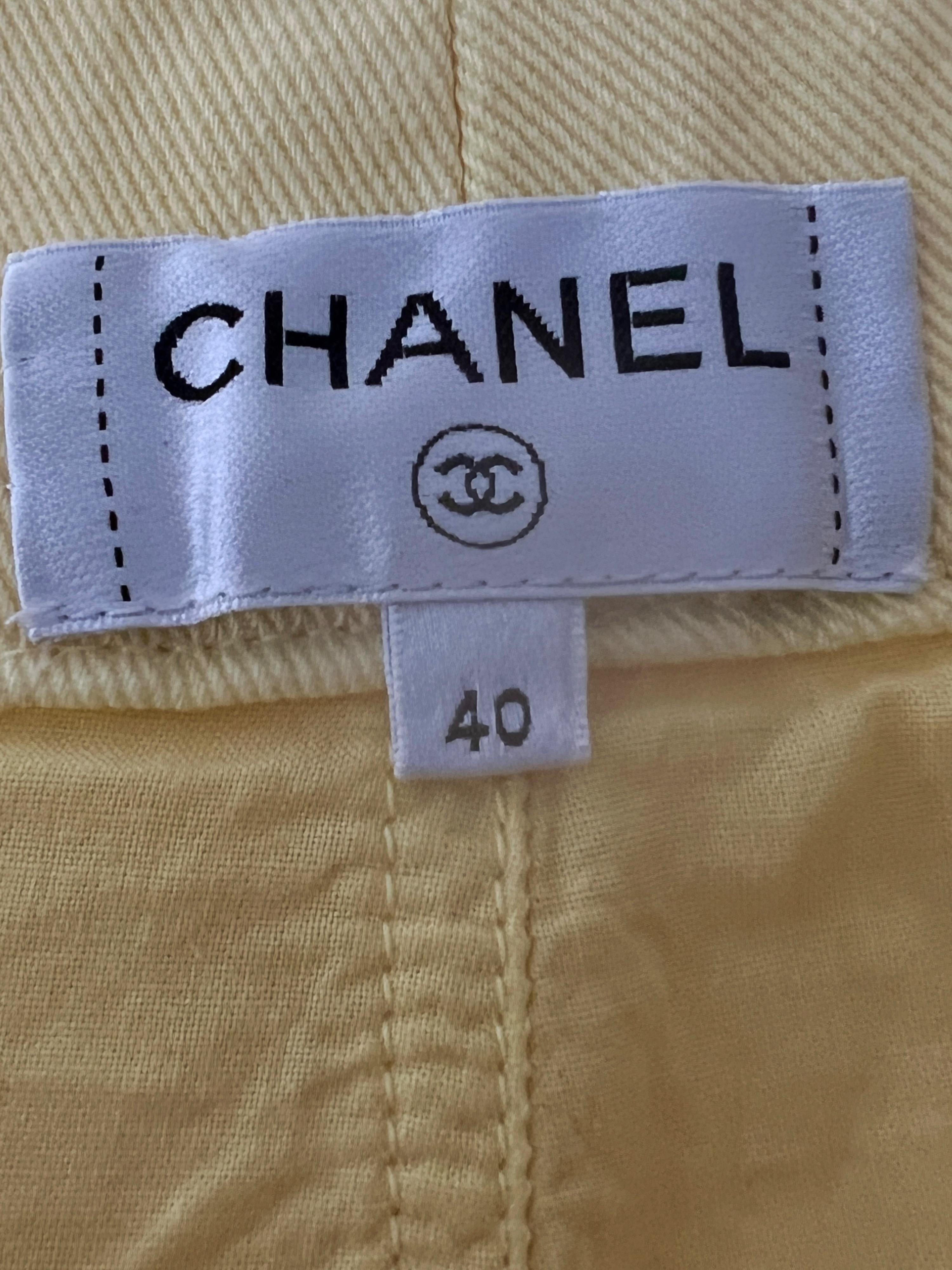 Chanel 2021 Cruise Giant CC Logo Jeans 8
