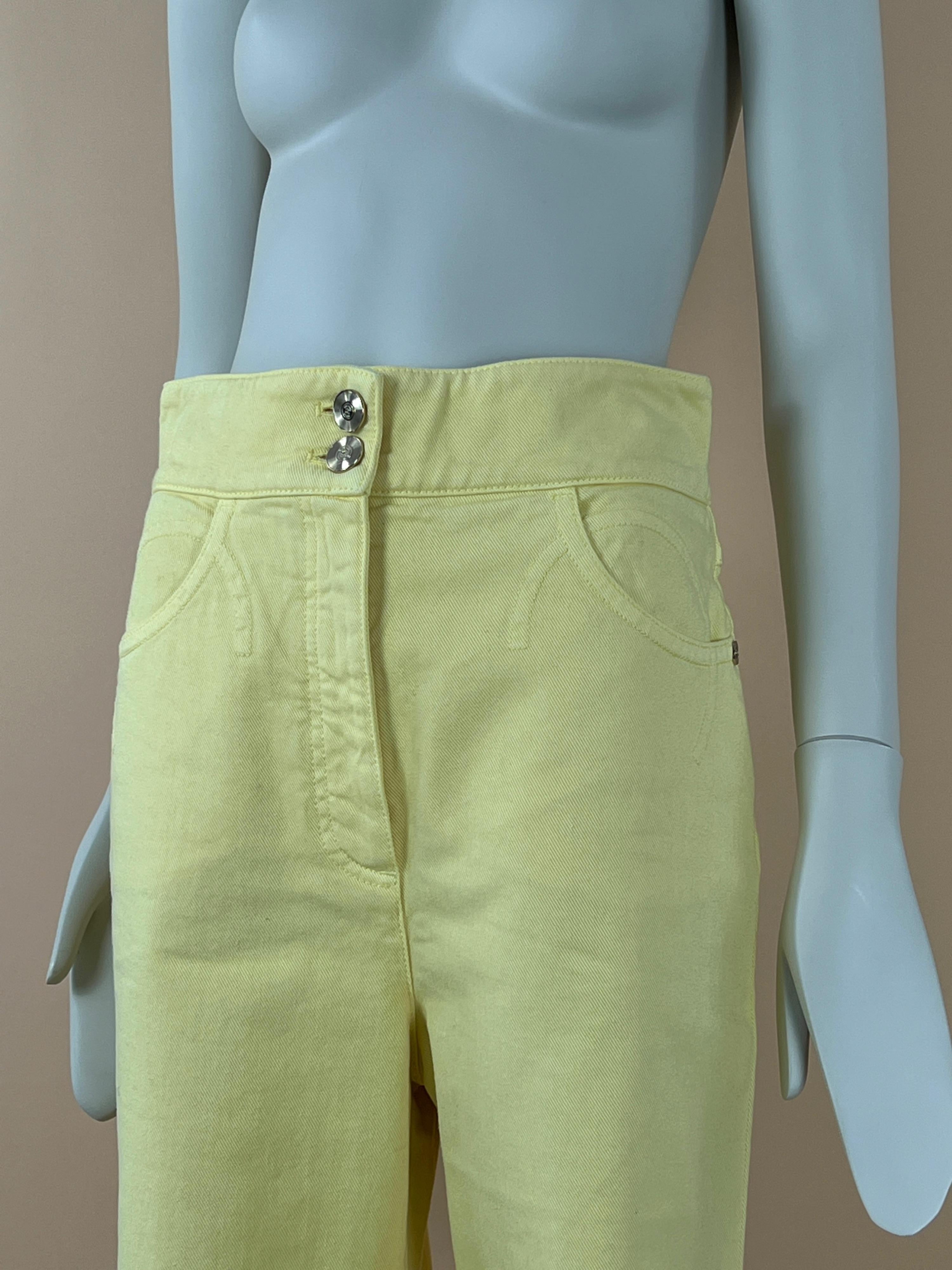 Chanel 2021 Cruise Giant CC Logo Jeans 2
