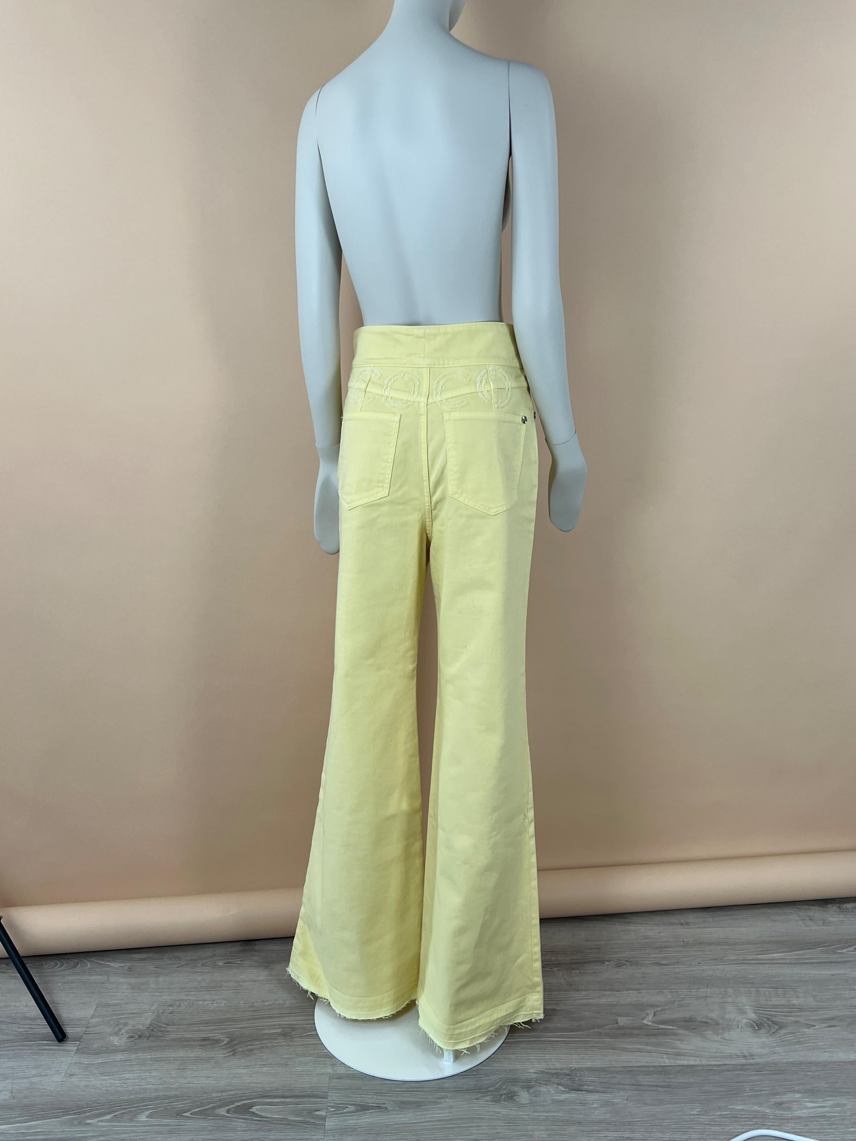Chanel 2021 Cruise Giant CC Logo Jeans 4